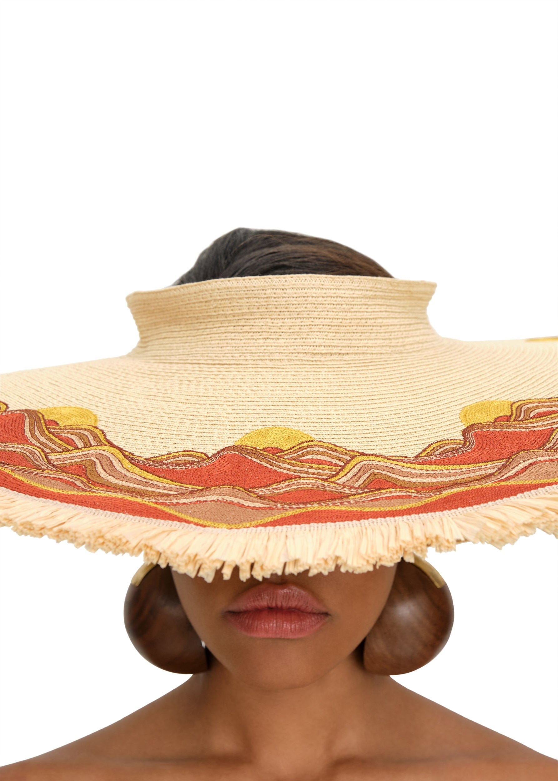 ILLO HAT in Beige made by Andrea Iyamah
