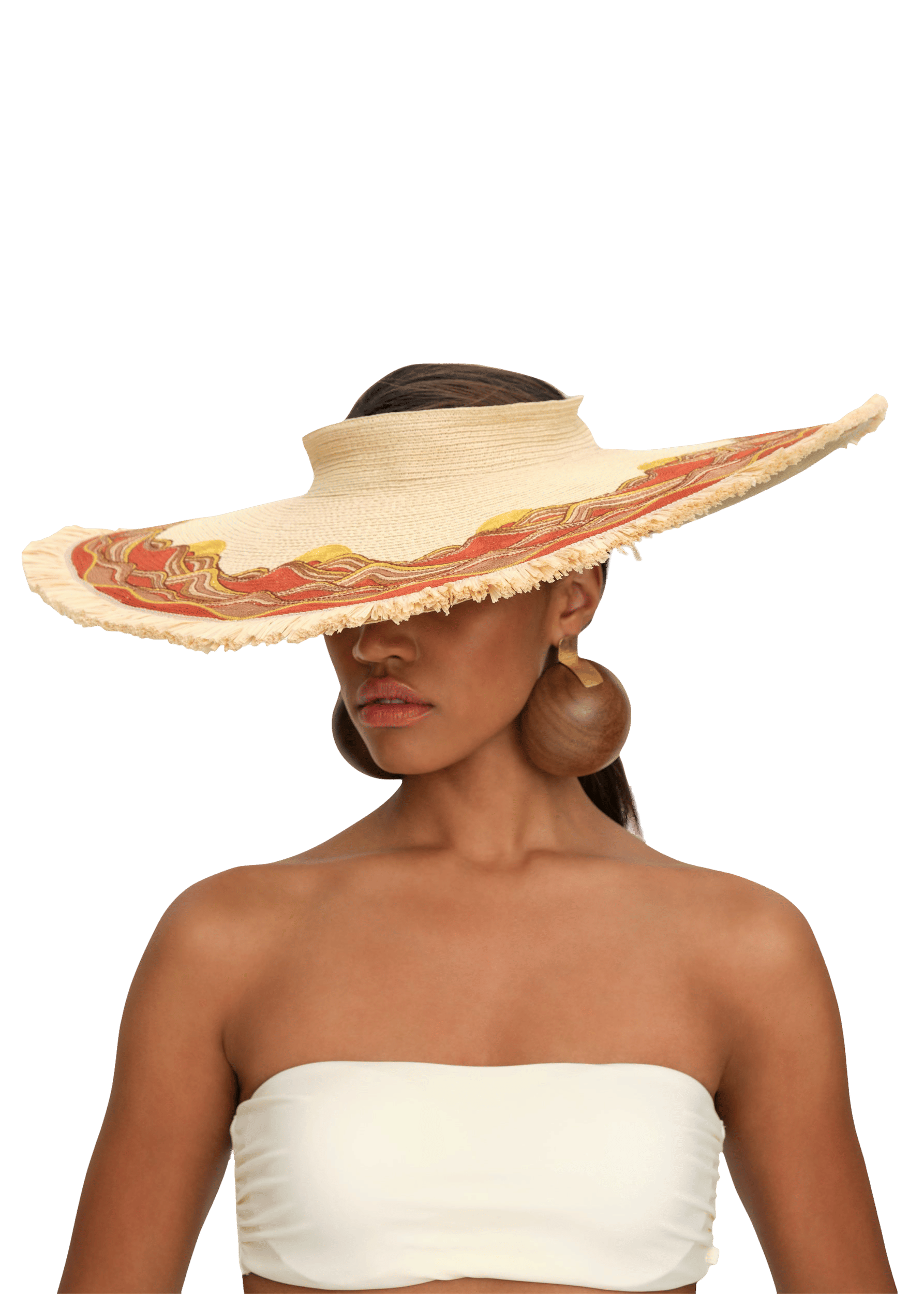 ILLO HAT in Beige made by Andrea Iyamah