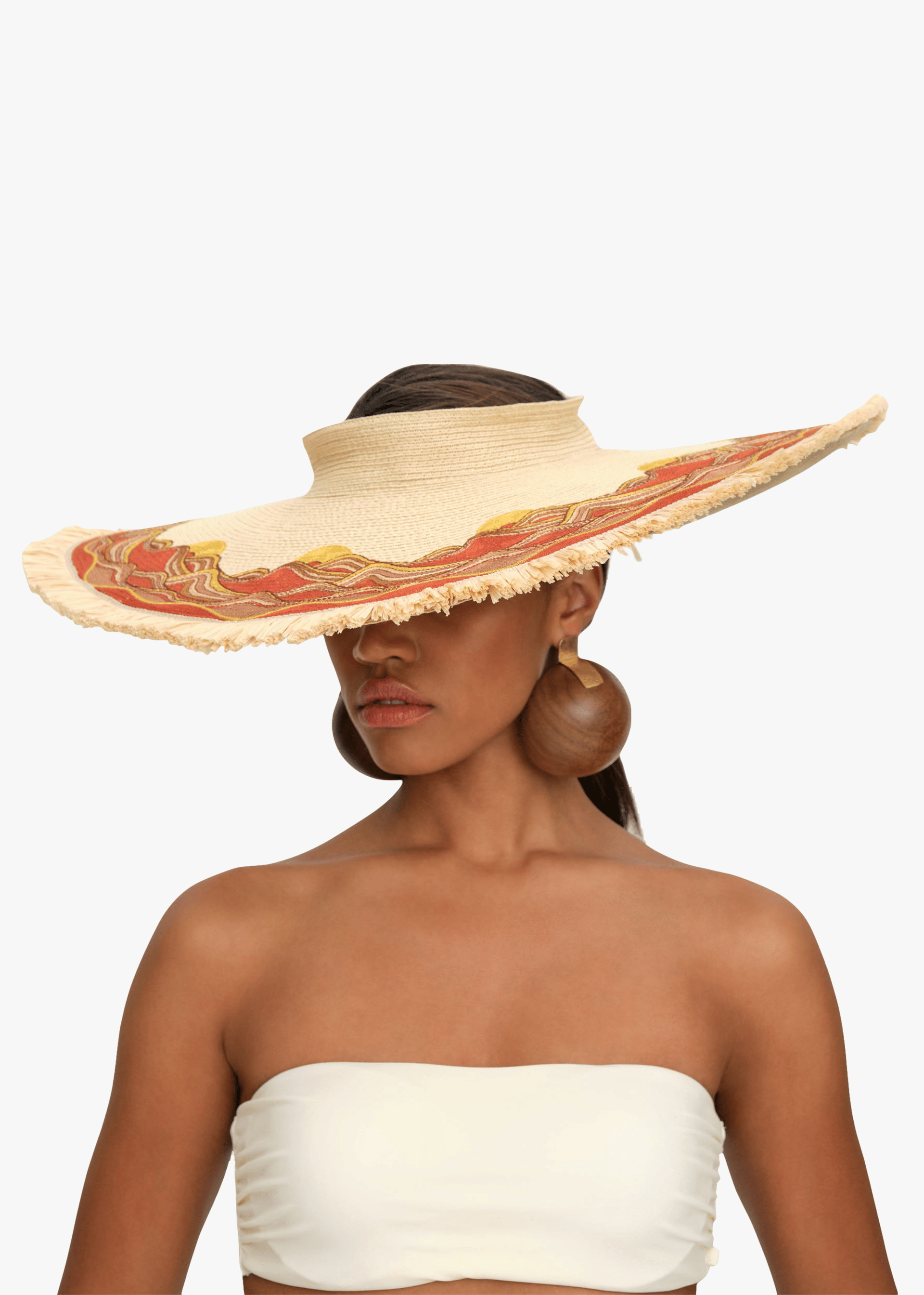 ILLO HAT in Beige made by Andrea Iyamah