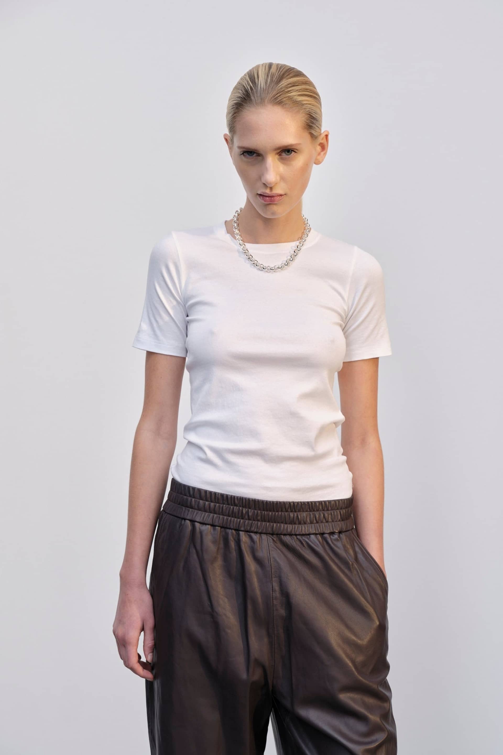 Eagle Long Leather Pants - Oxblood made by HERSKIND