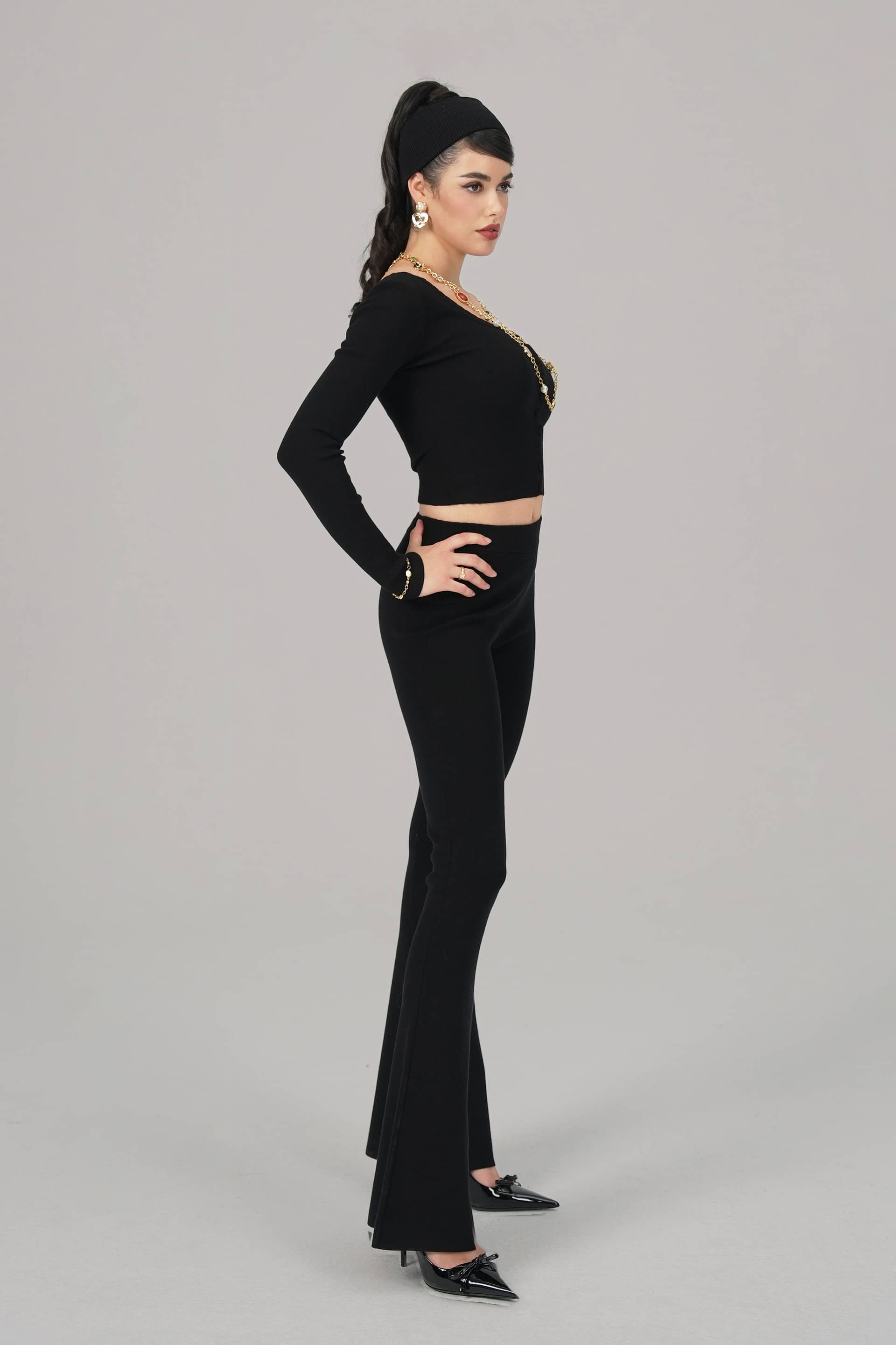 Holly Pants (Black) made by Nana Jacqueline