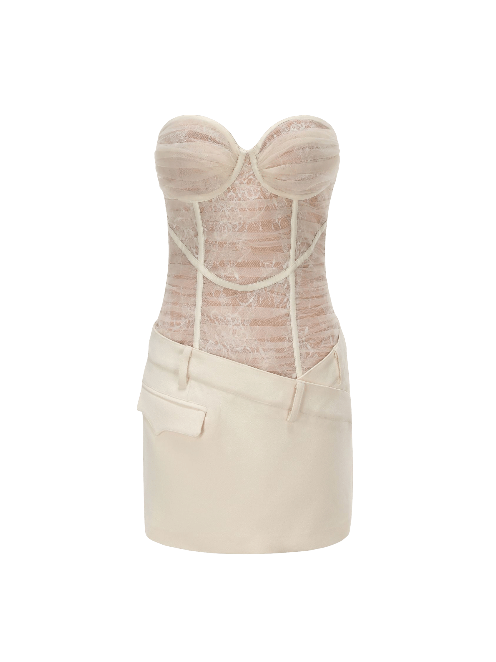 Jane Lace Dress (White) in White made by Nana Jacqueline