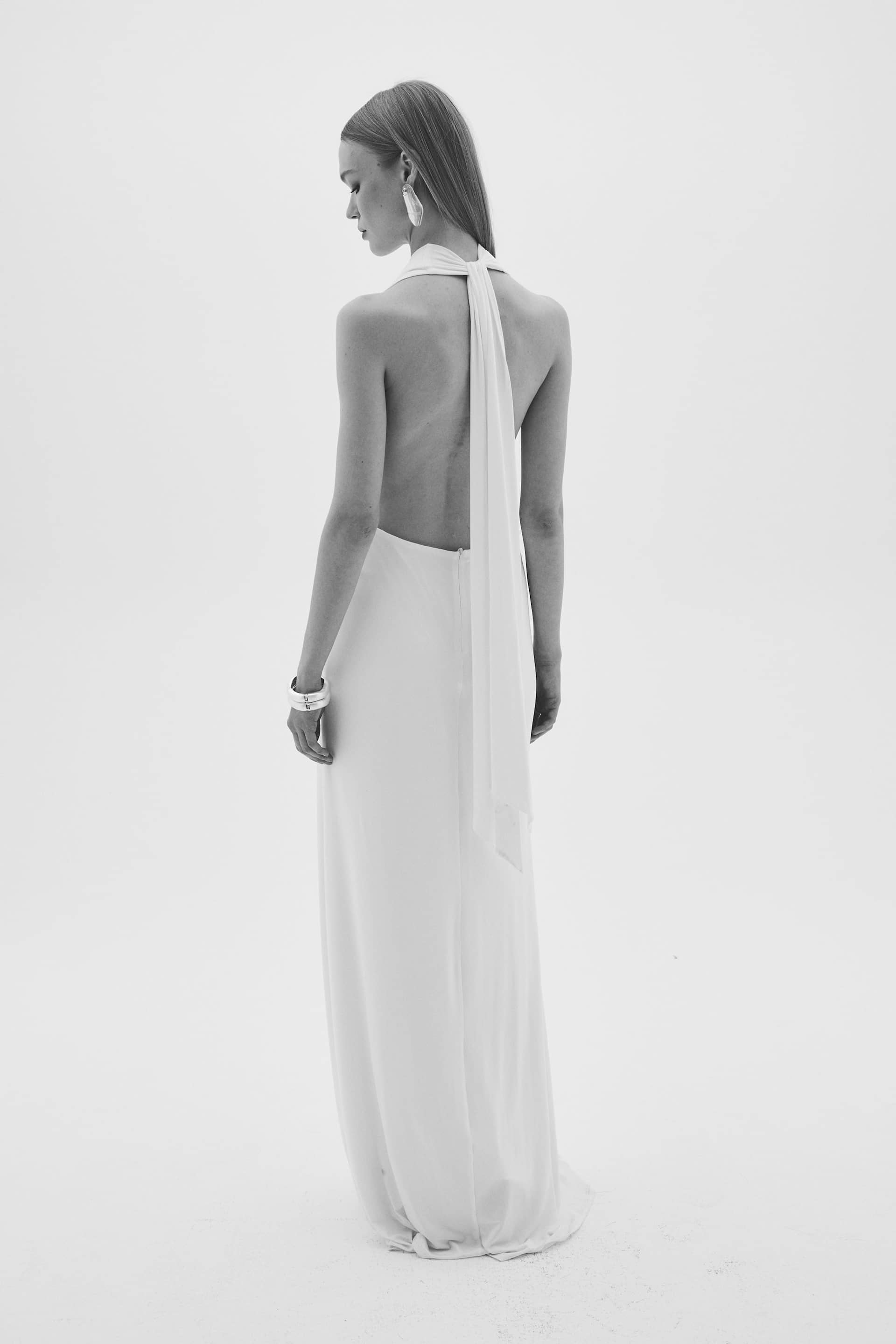 Ines Dress In White made by Nazli Ceren