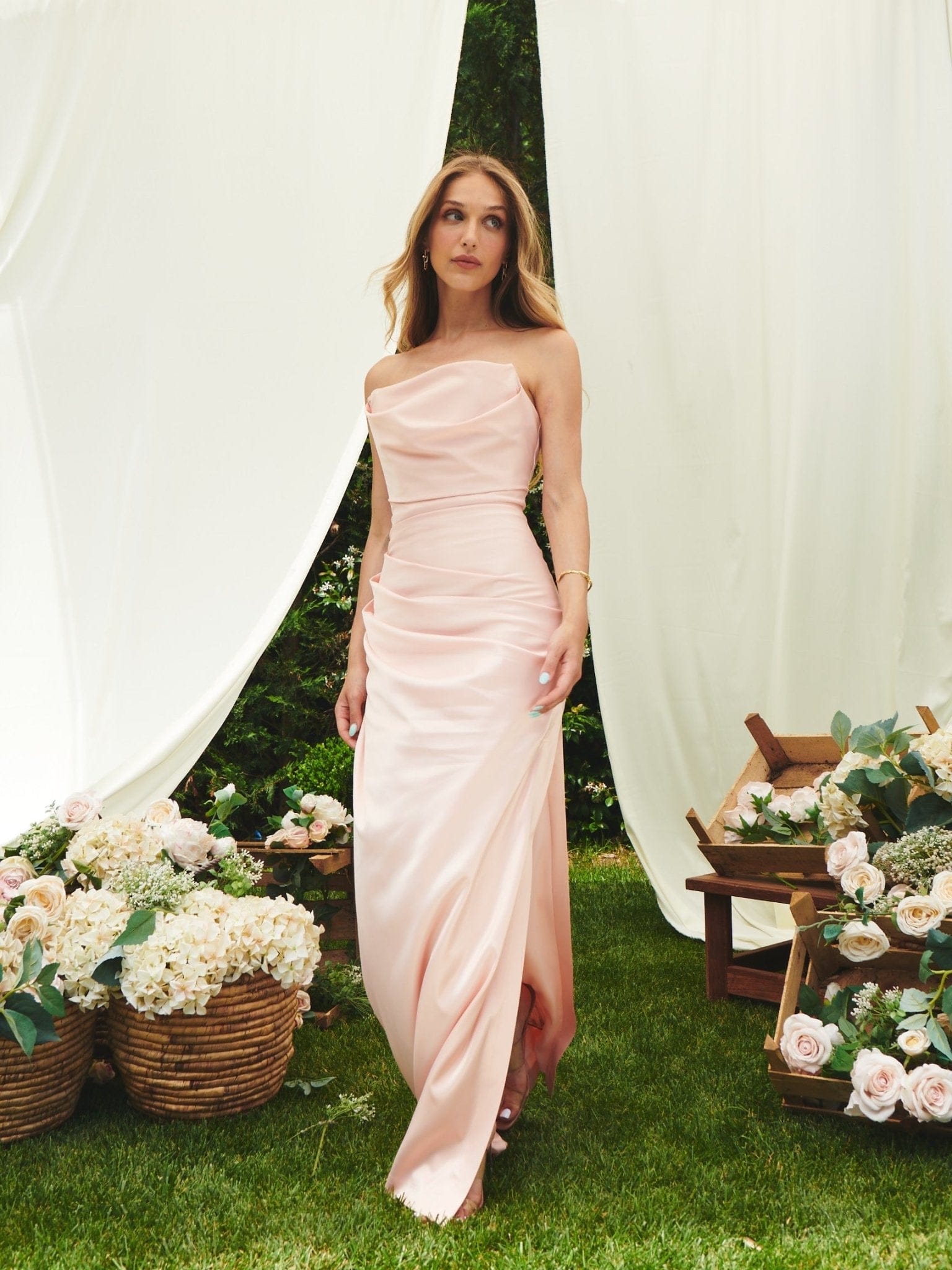 Doutzen Dress - Blush in Pink made by Gigii's