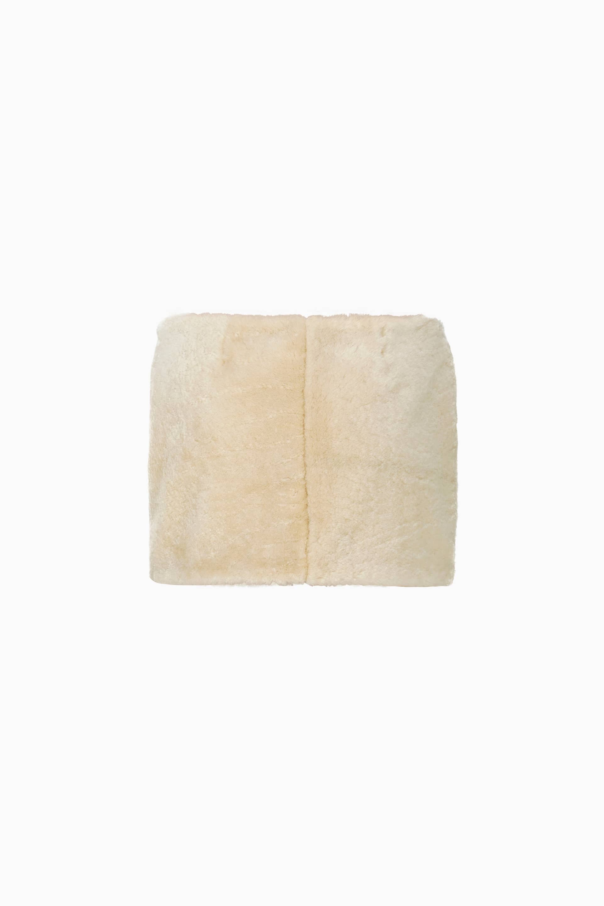 Shearling Mini Skirt made by Szabo Sihag