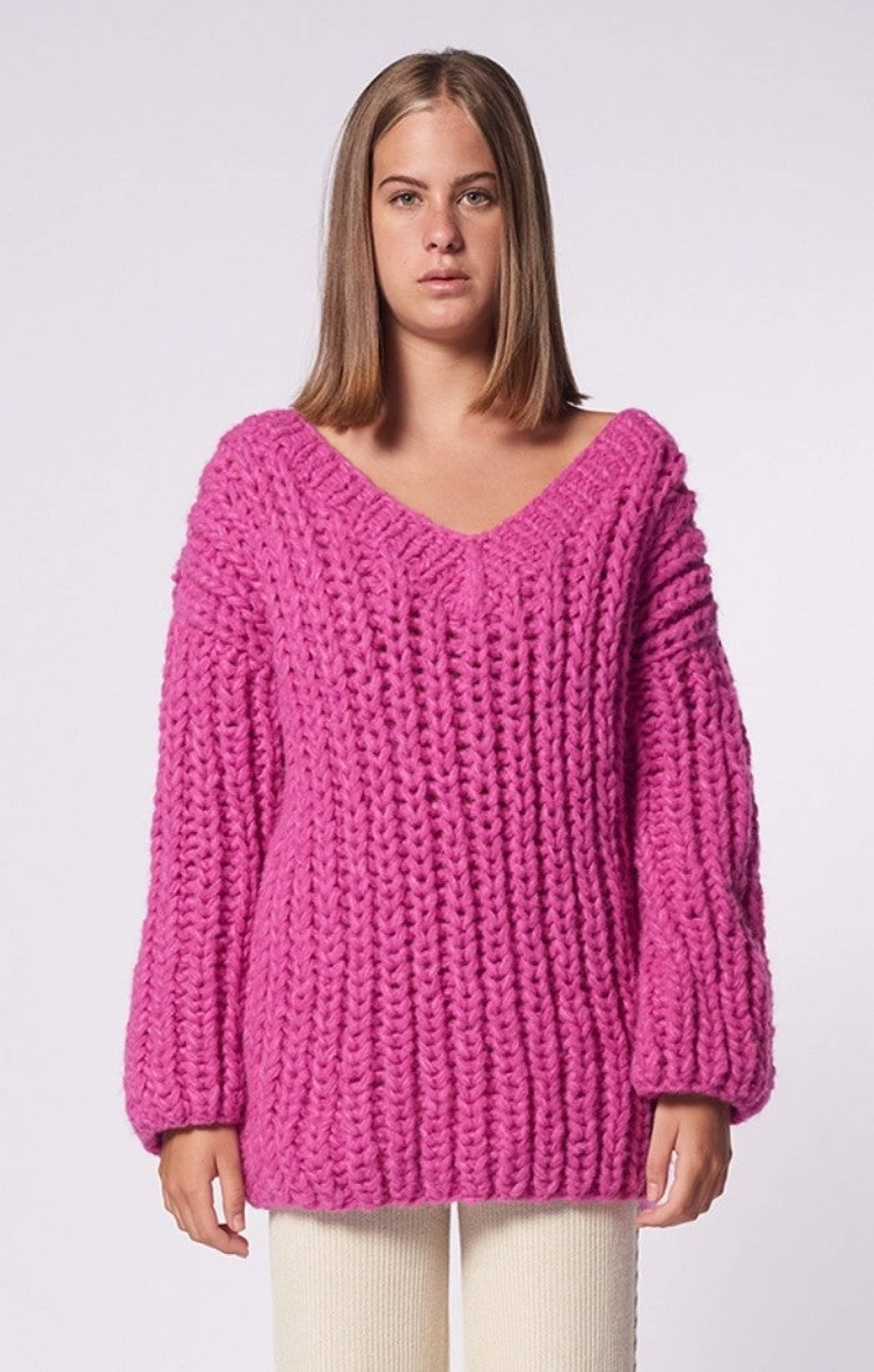 PAPAYA sweater in Pink made by AYNI