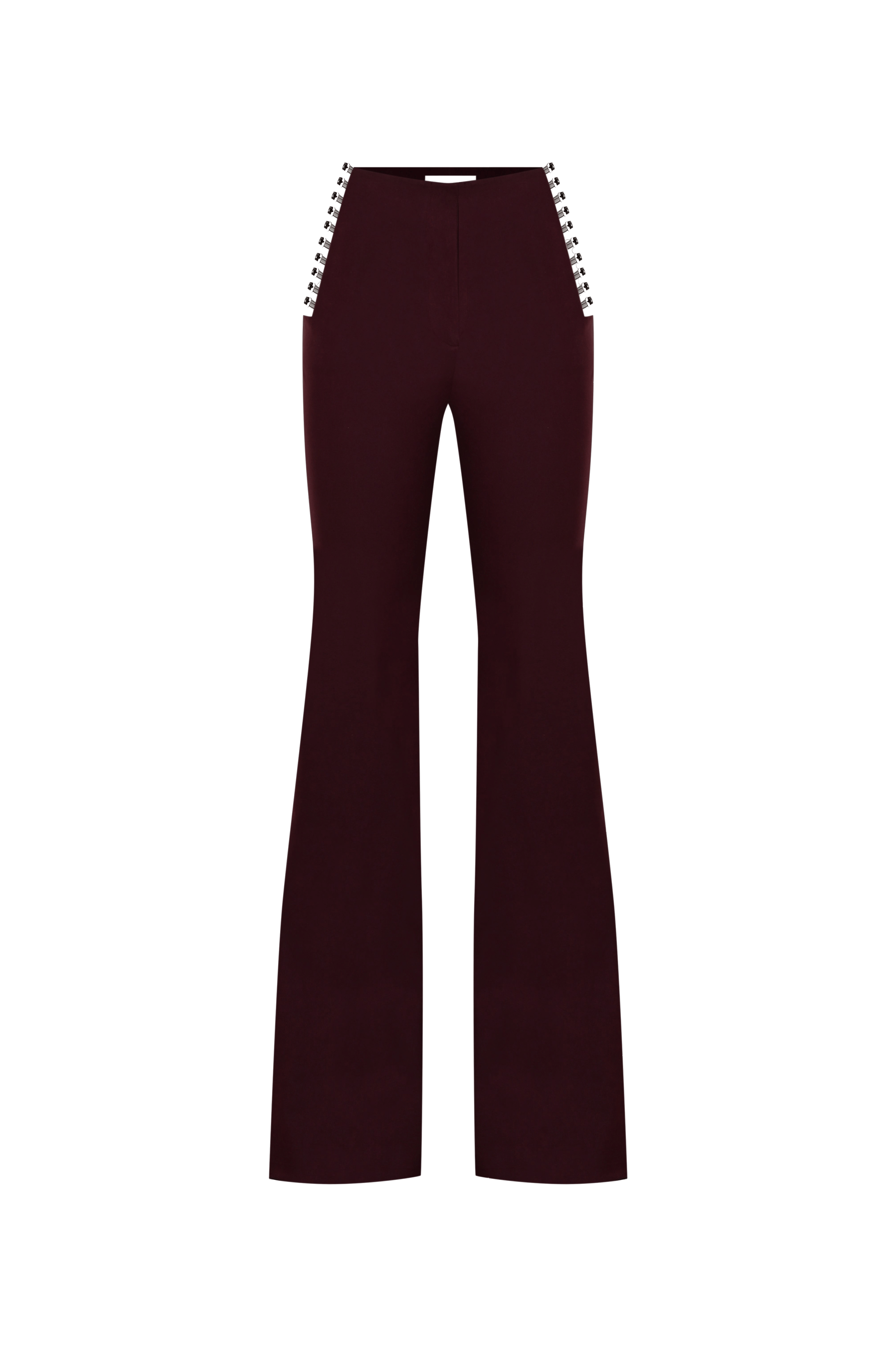 Power Trip Pants In Merlot made by Khela