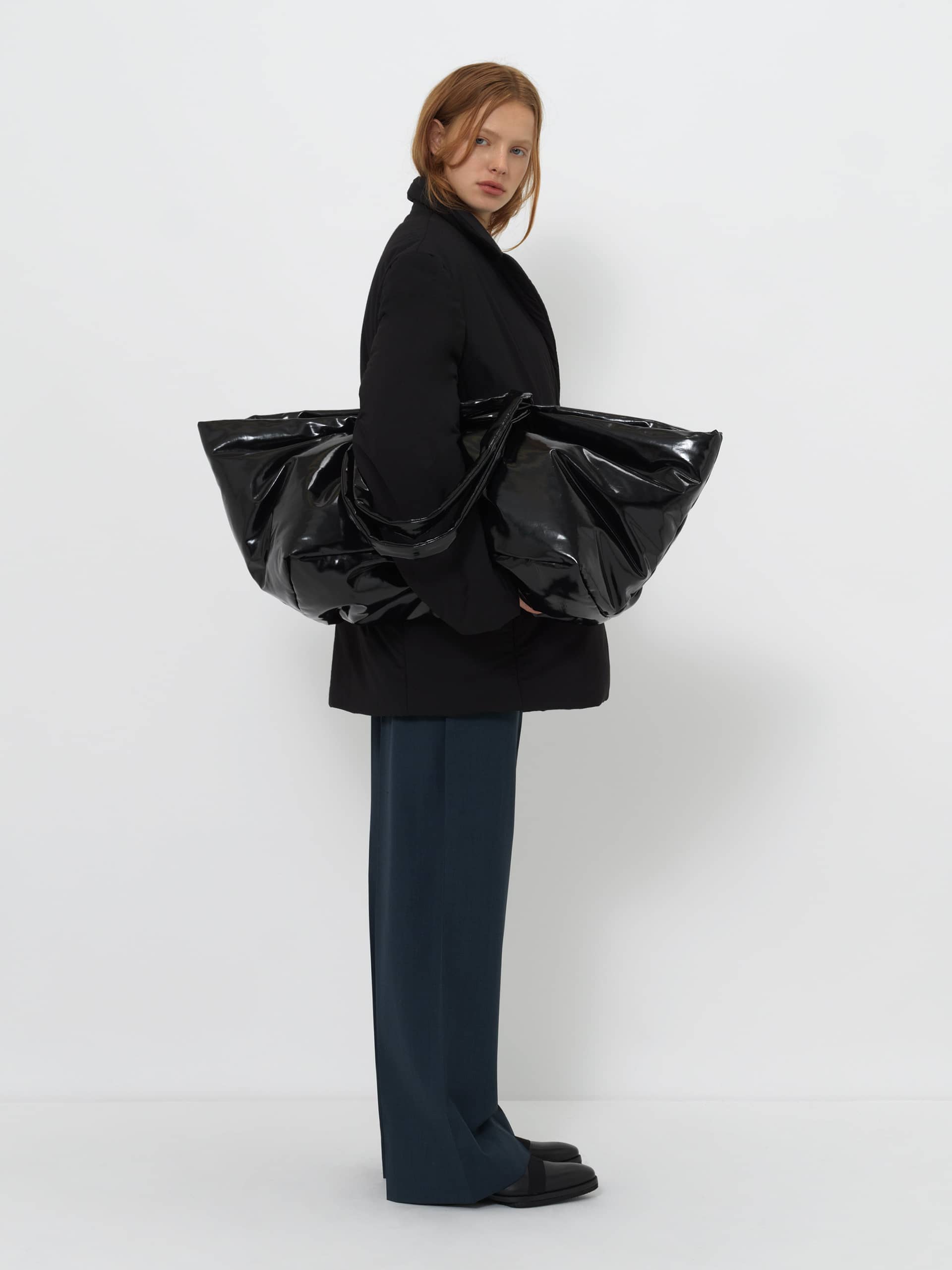 OVERSIZED DOUBLE-BREASTED PUFFER JACKET made by YIBRI