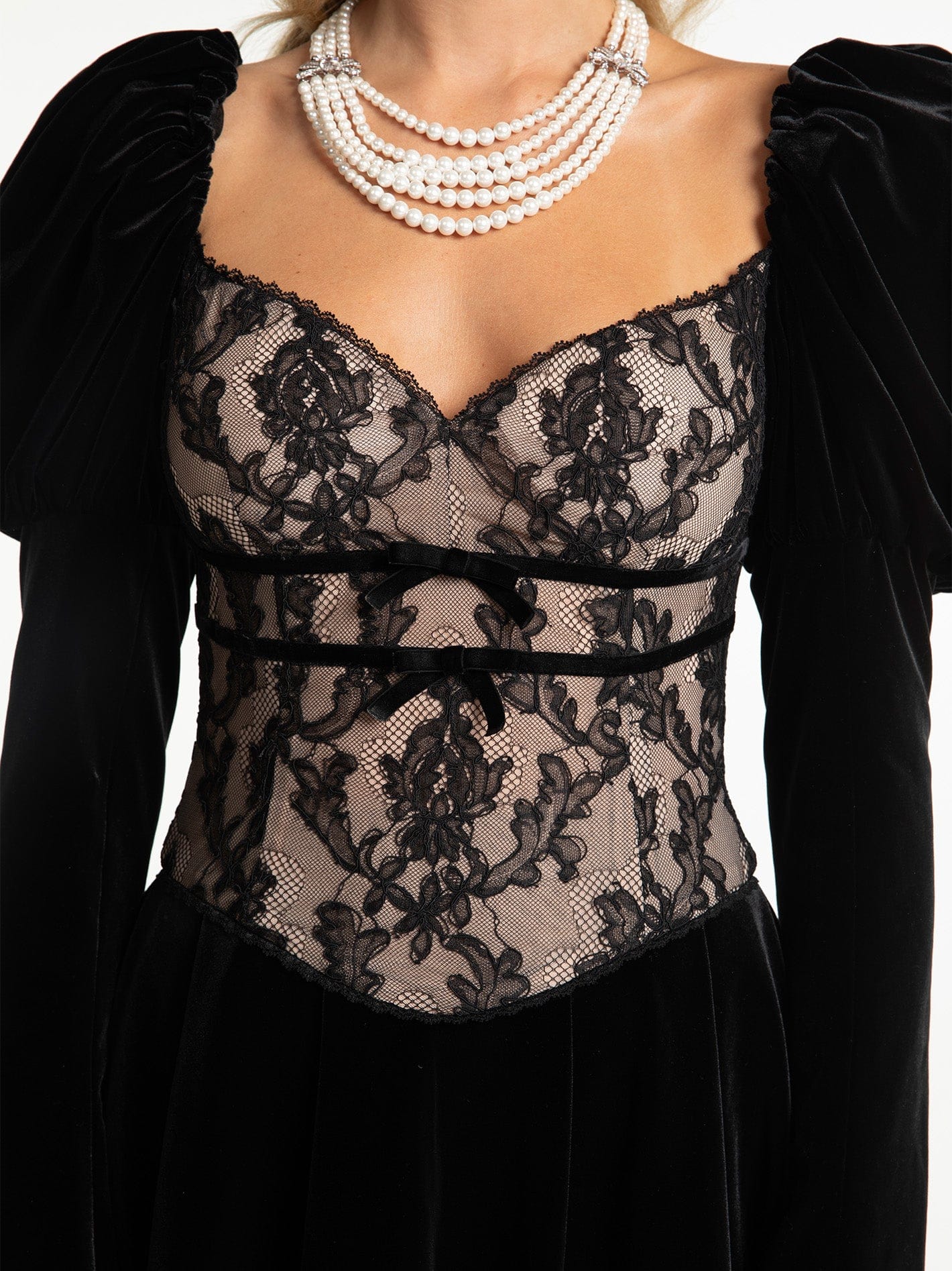 Evelyn Velvet Dress (Black) made by Nana Jacqueline