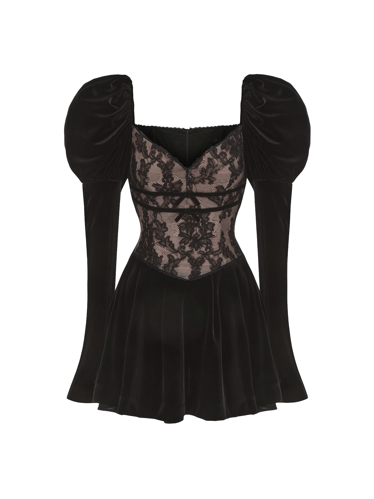 Evelyn Velvet Dress (Black) made by Nana Jacqueline