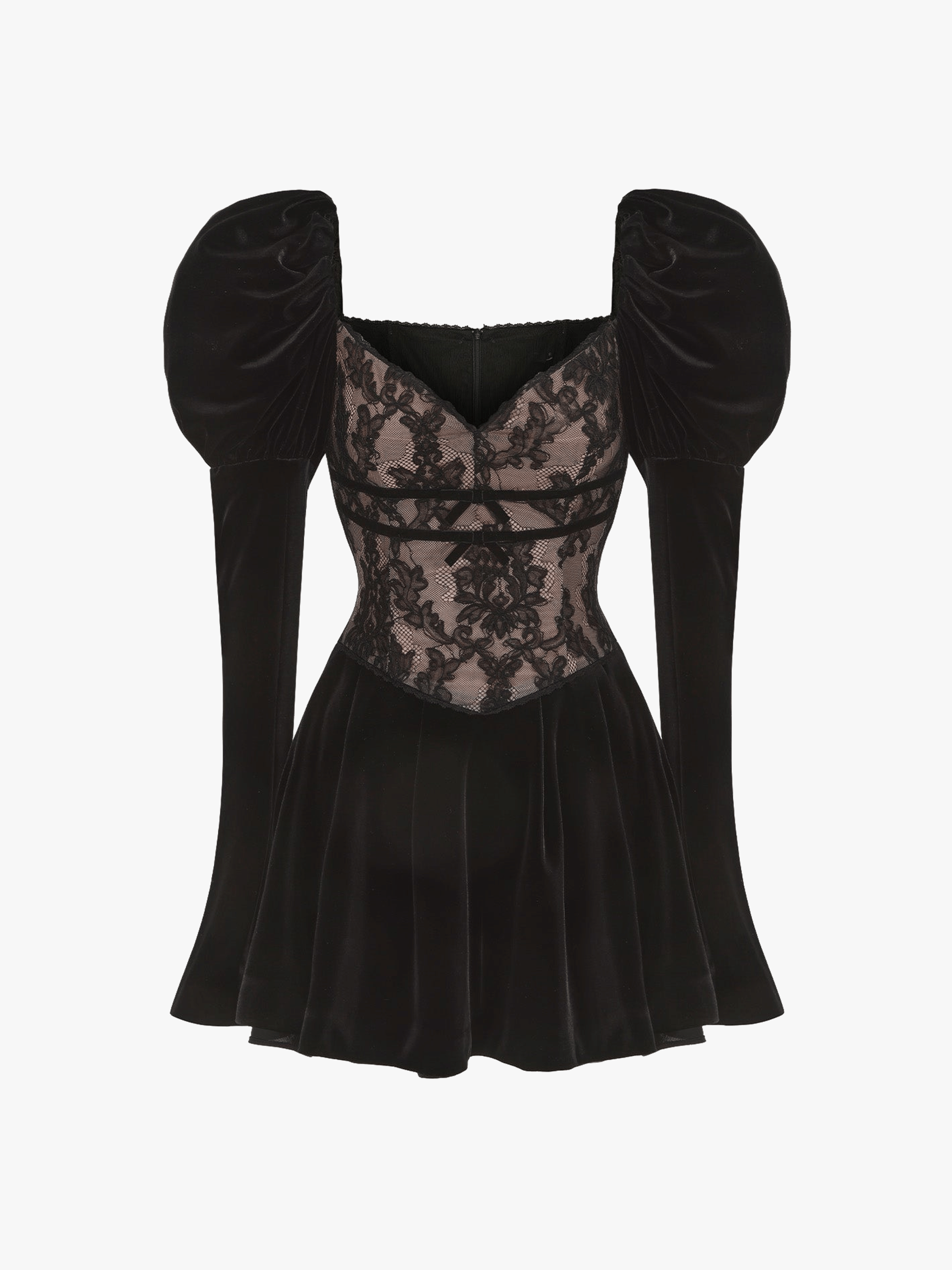 Evelyn Velvet Dress (Black) made by Nana Jacqueline