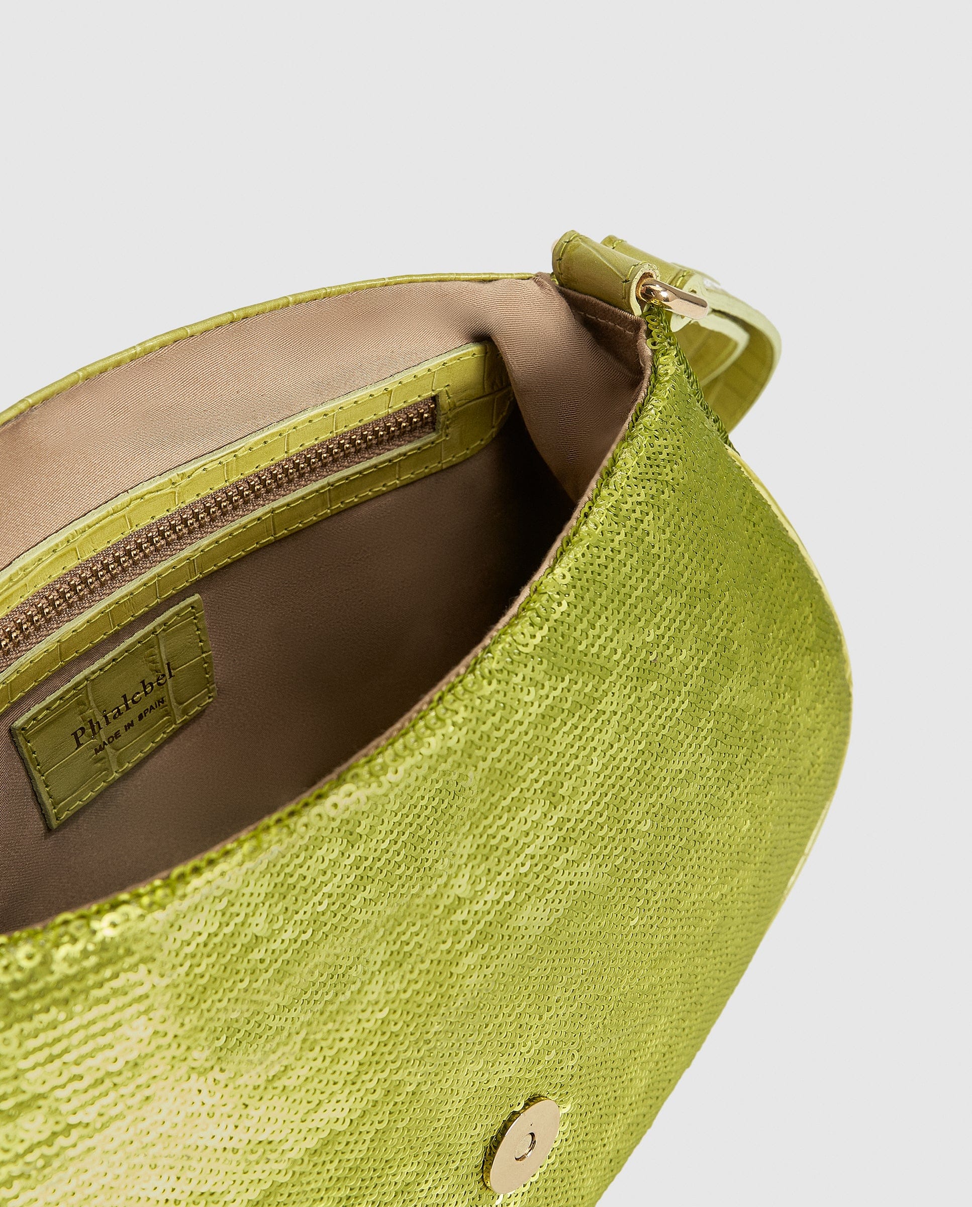 Paula sequins green made by Phialebel