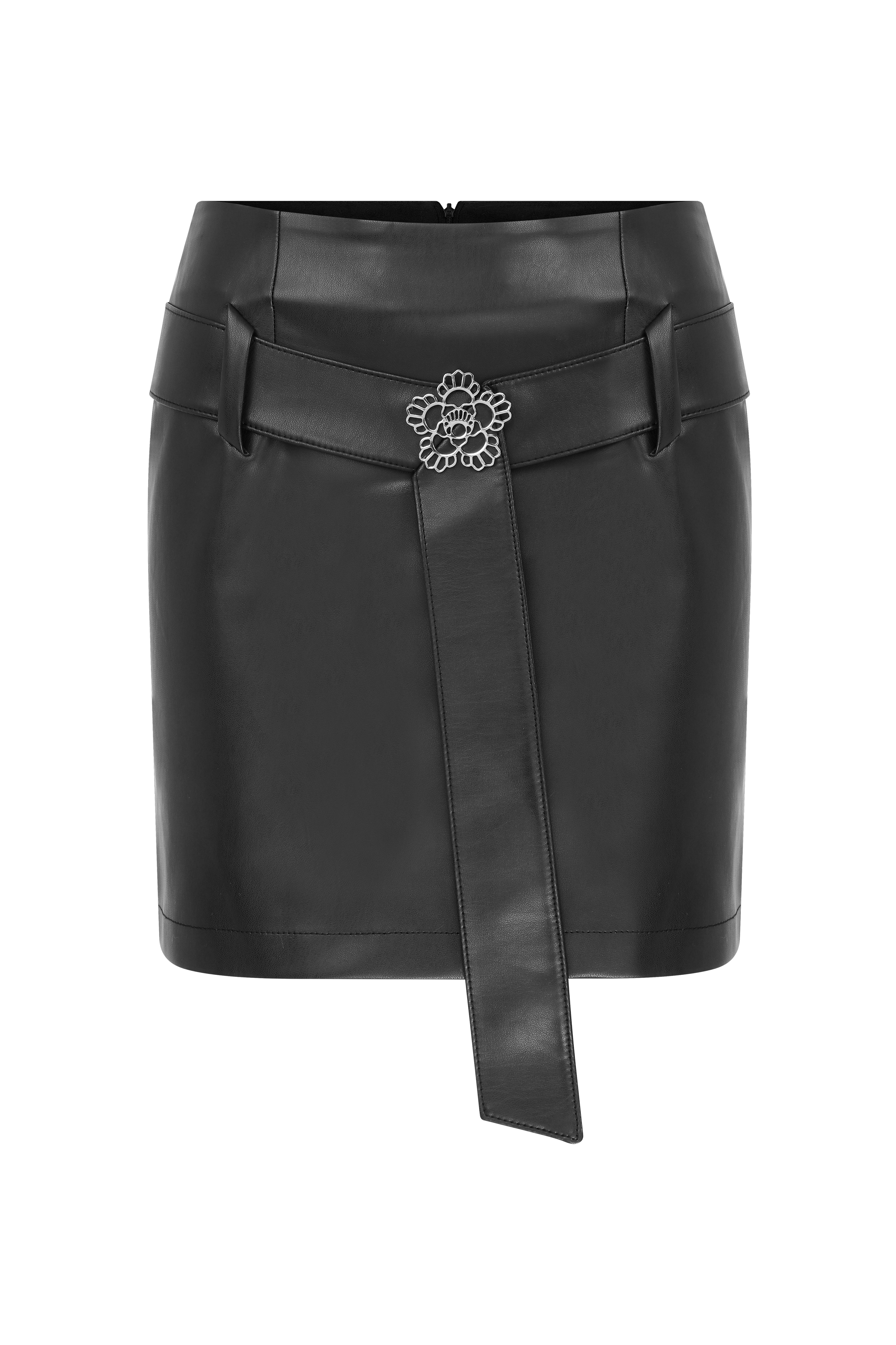 Romance in Leather Mini Skirt made by Declara