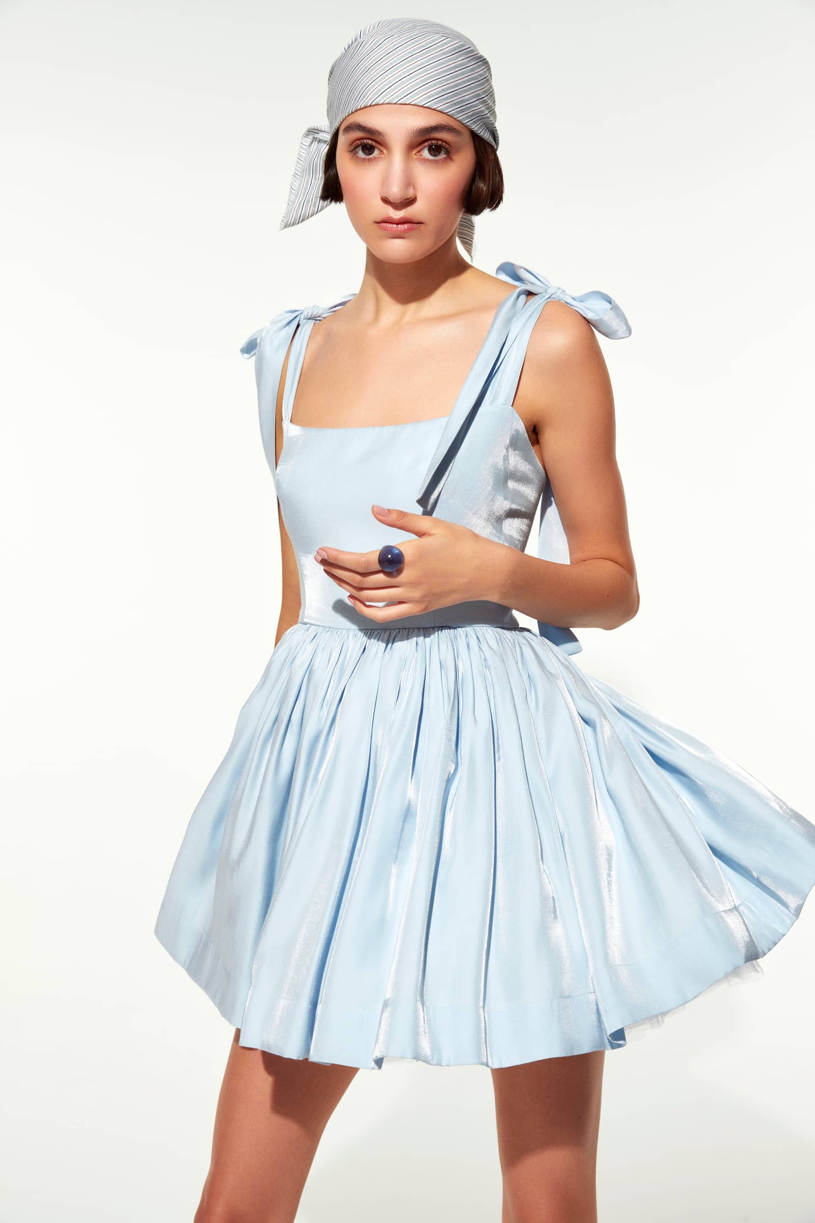 Sibby Baby Blue Dress in Blue made by Nazli Ceren