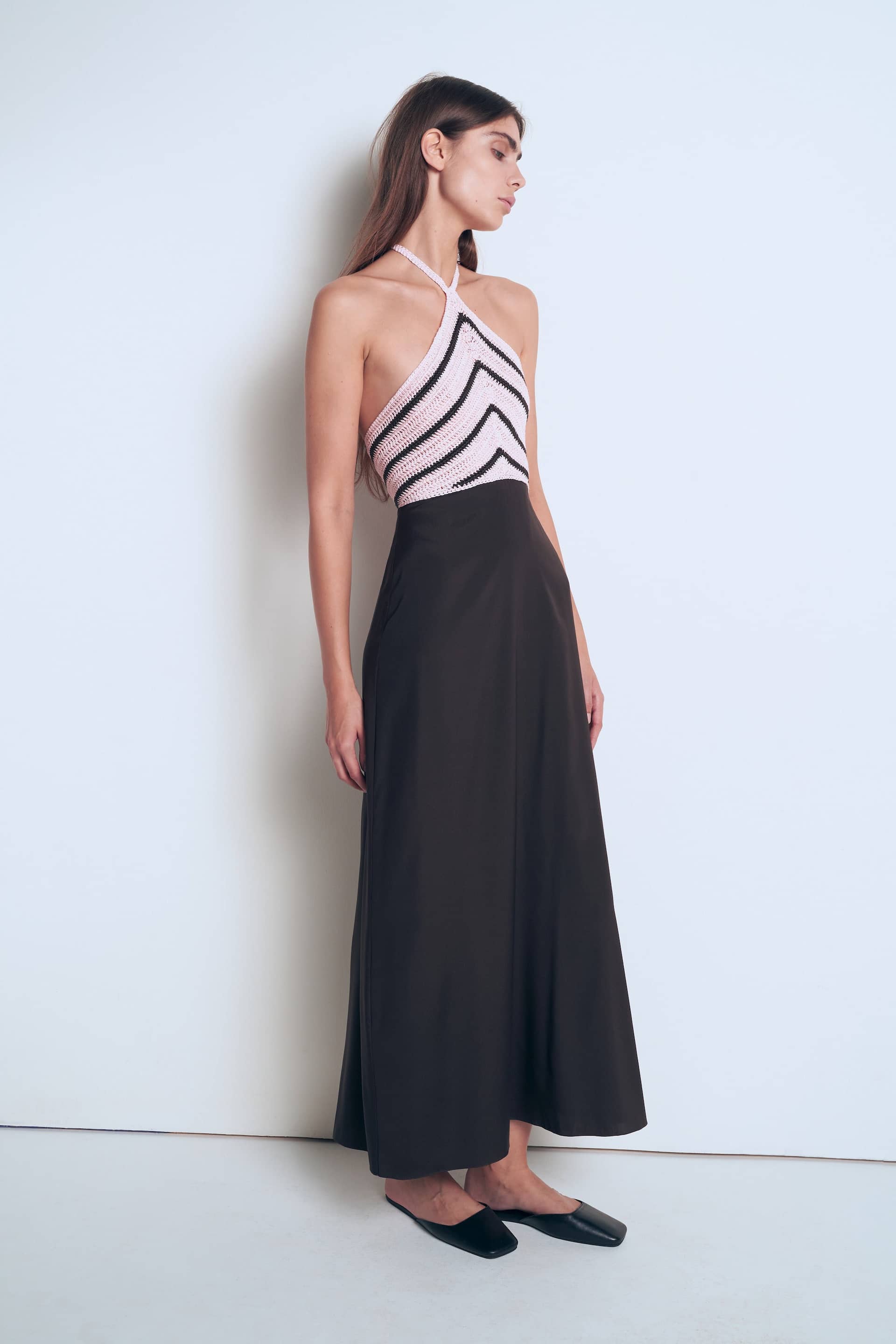 Dress with knitted top made by A.M.G