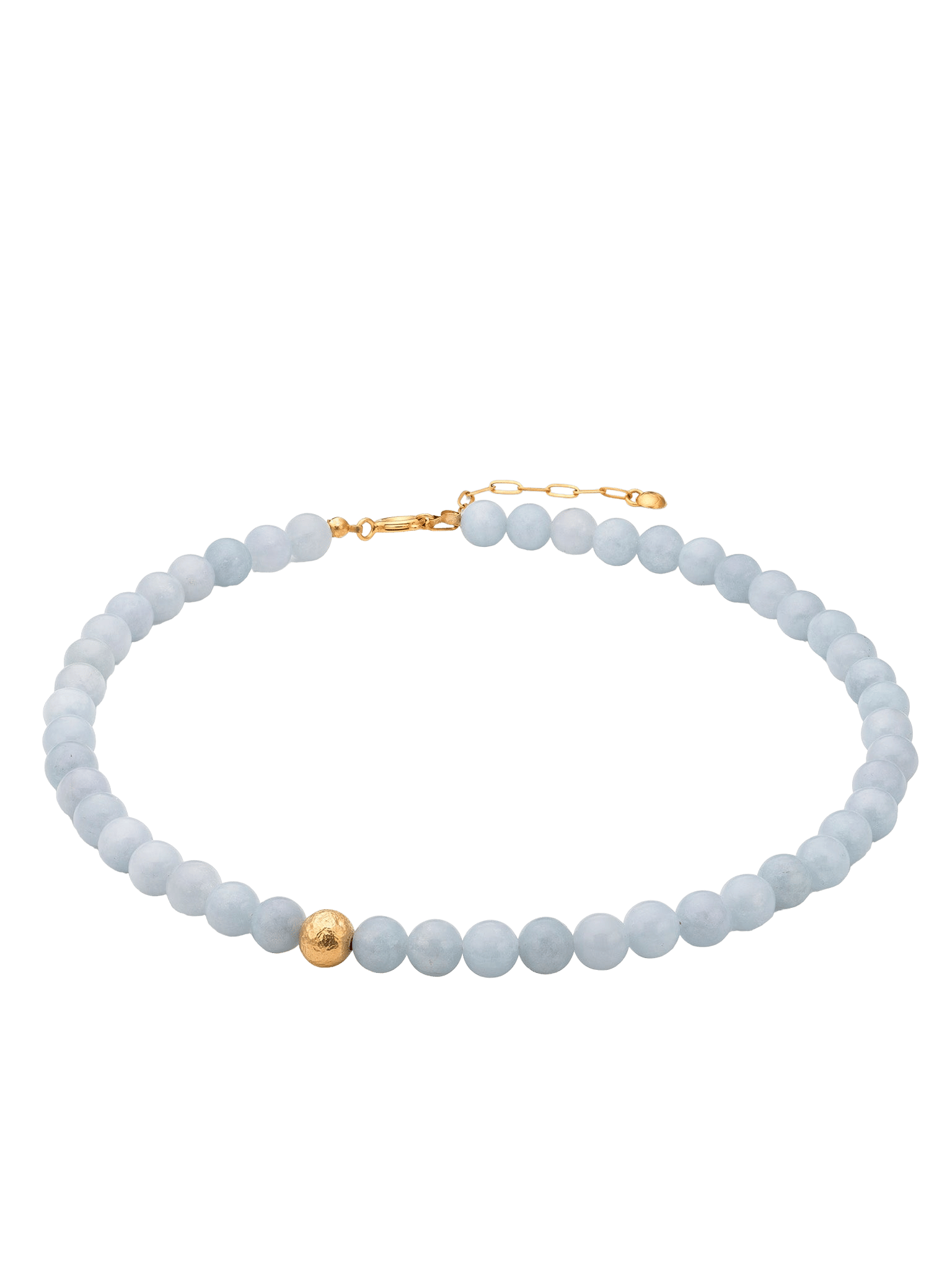 Minerals Jade Aquamarine Necklace made by Eva Remenyi