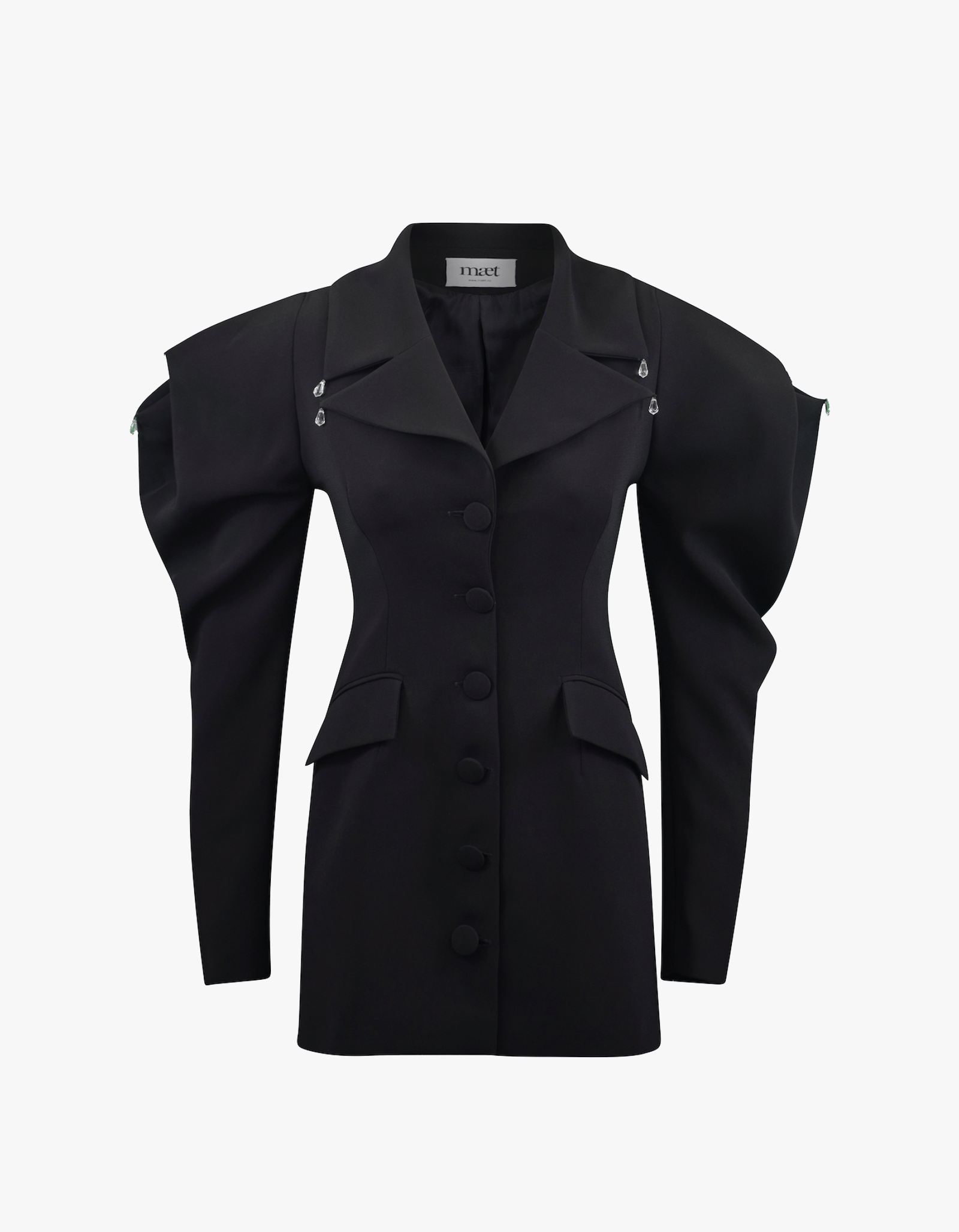 NARTE Mini Dress with Puffy Sleeves made by MAET