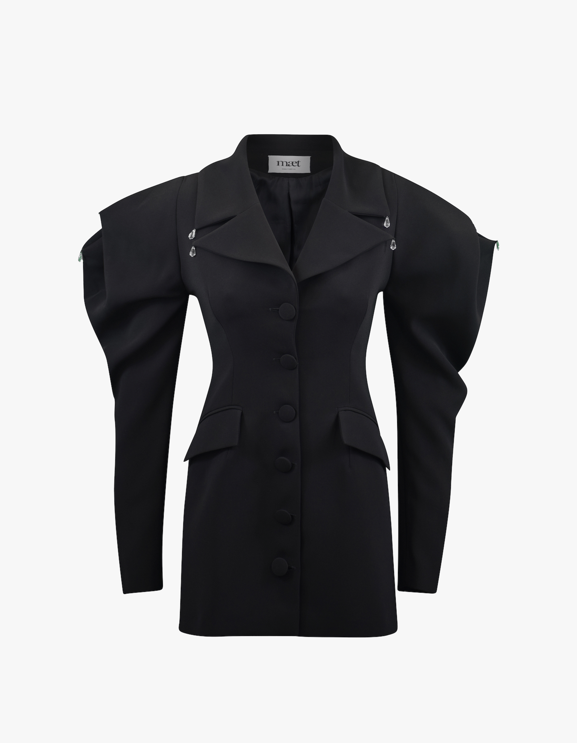 NARTE Mini Dress with Puffy Sleeves made by MAET