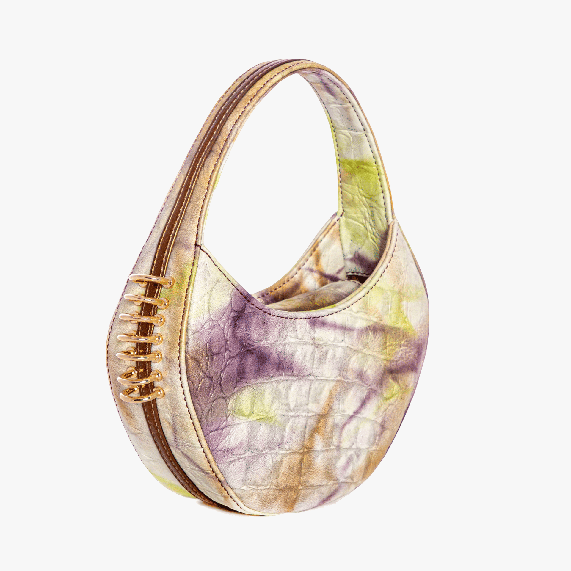 Jari'aa - Aubergine - Half Moon Bag made by ALIEL