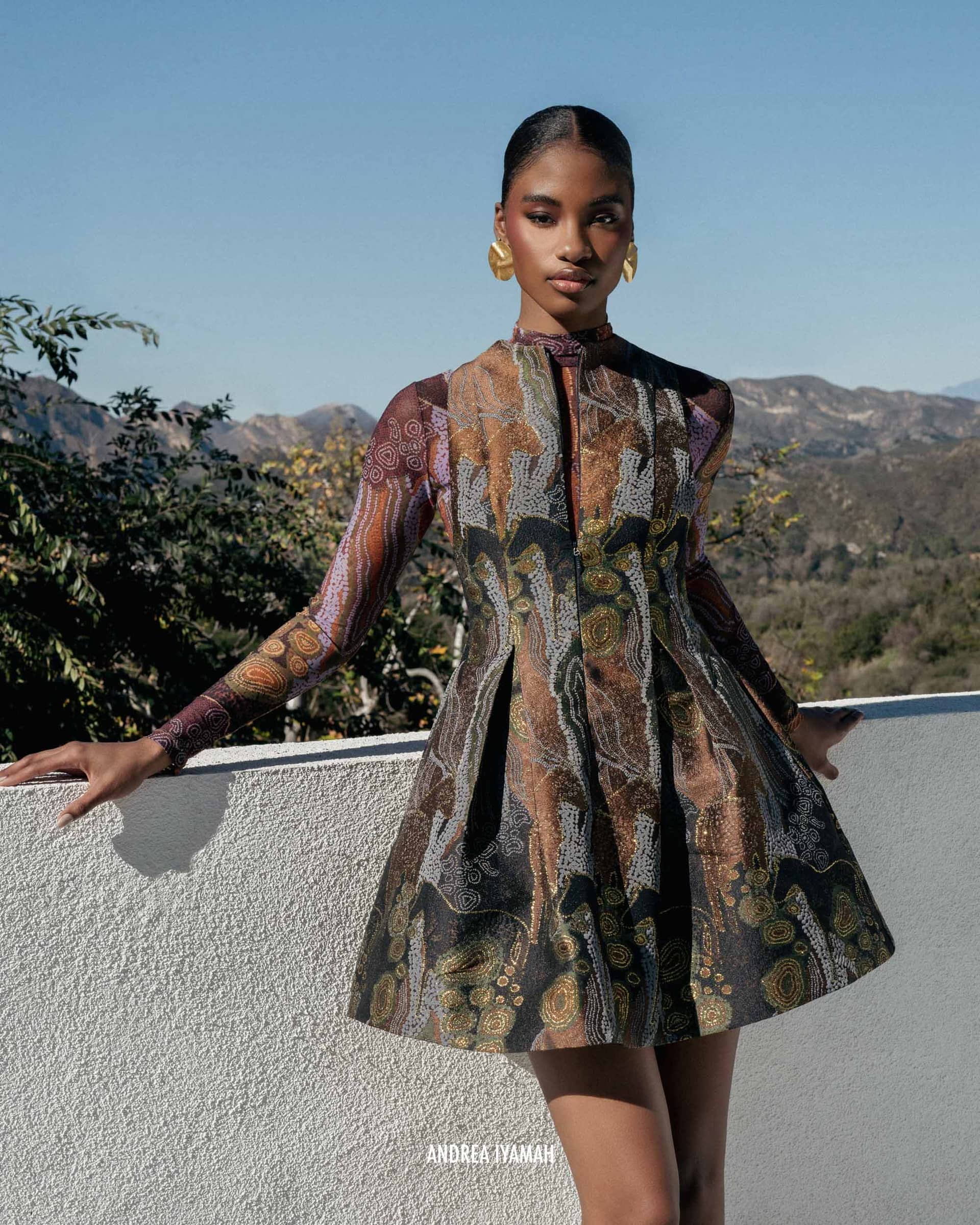 VENTI DRESS - KAVA JACQUARD made by Andrea Iyamah