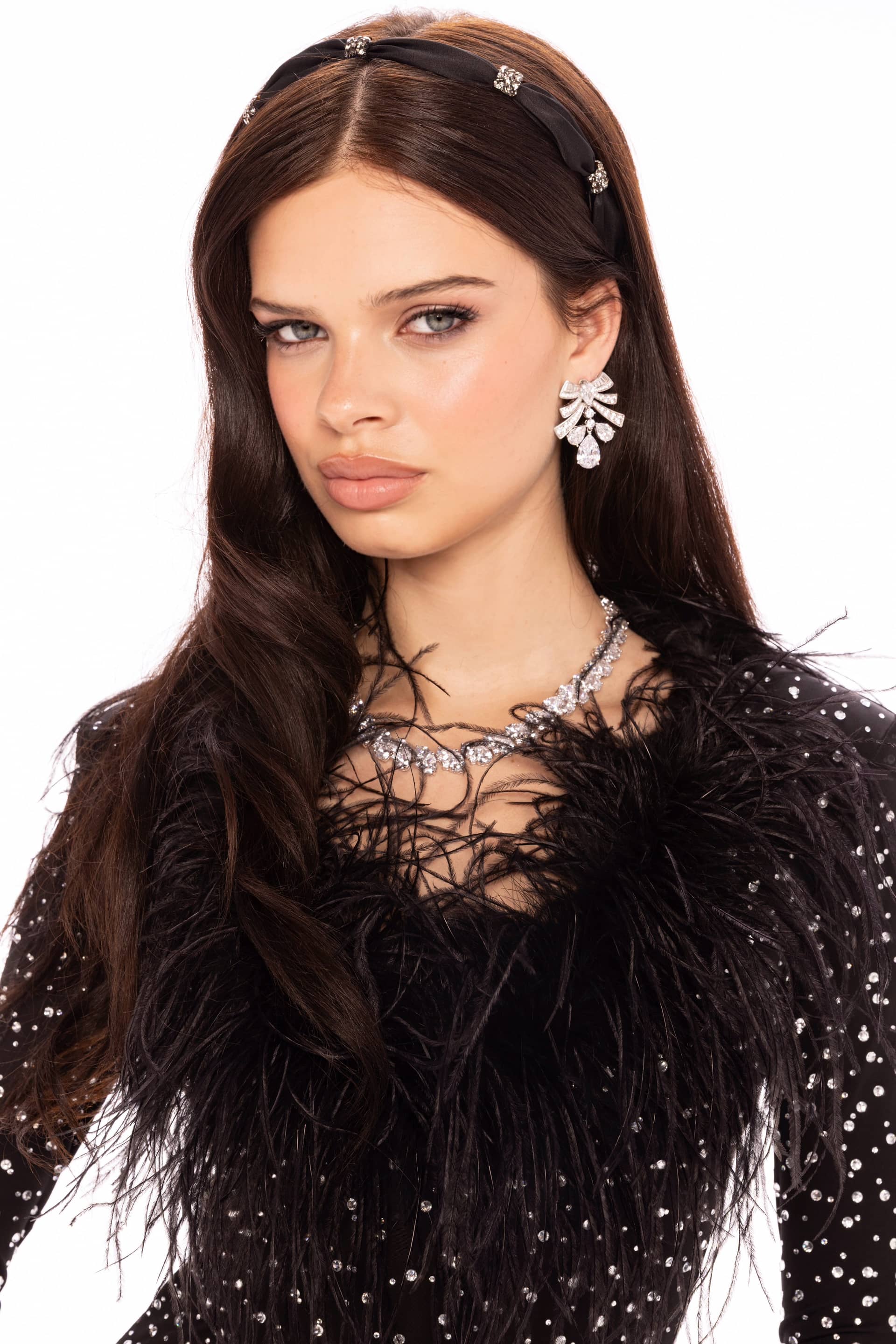 Margot Feather Mini Dress made by Nana Jacqueline