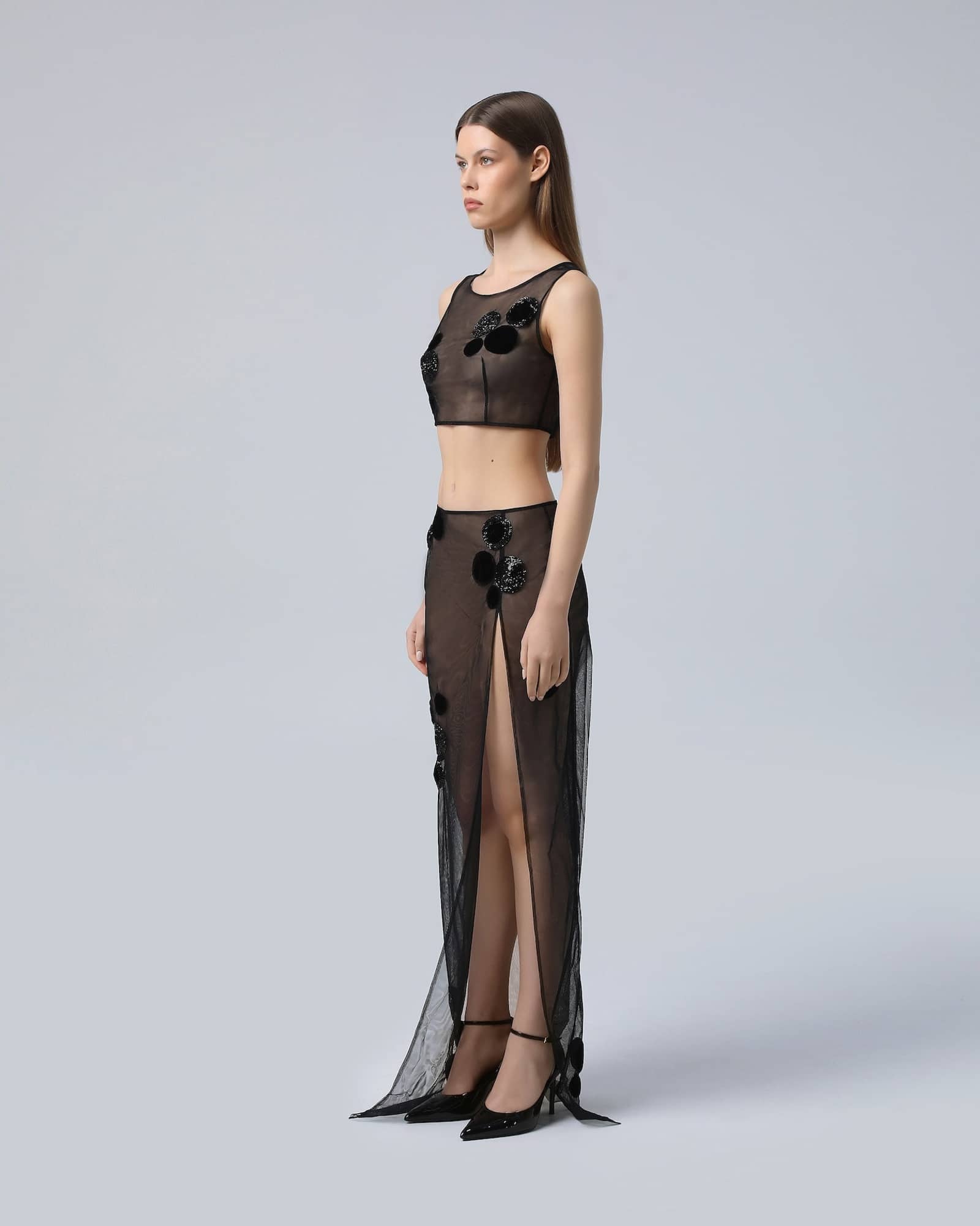 Embroidered Maxi Skirt made by NDS The Label