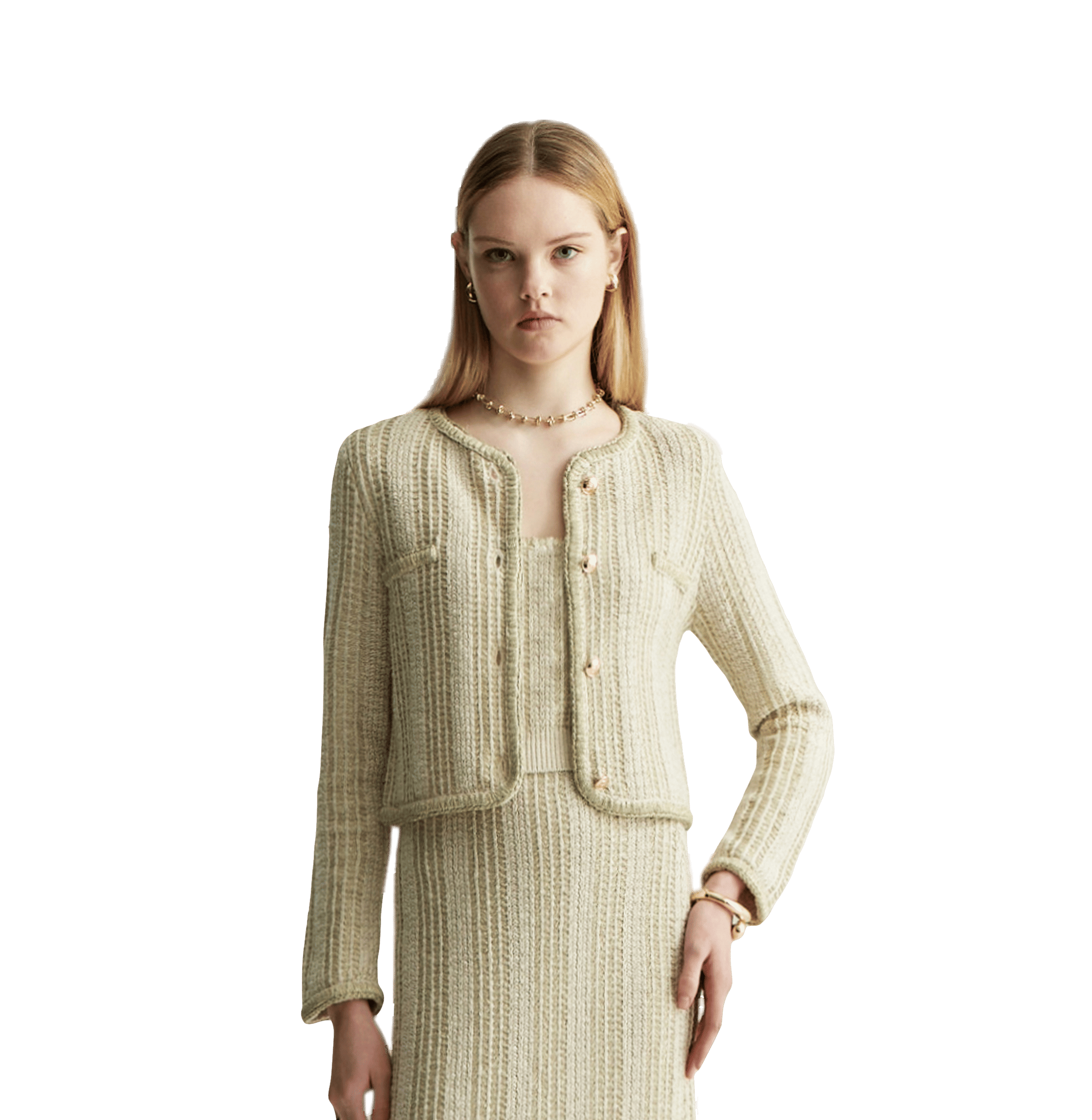 METALLIC TWEED JACKET made by CRUSH Collection