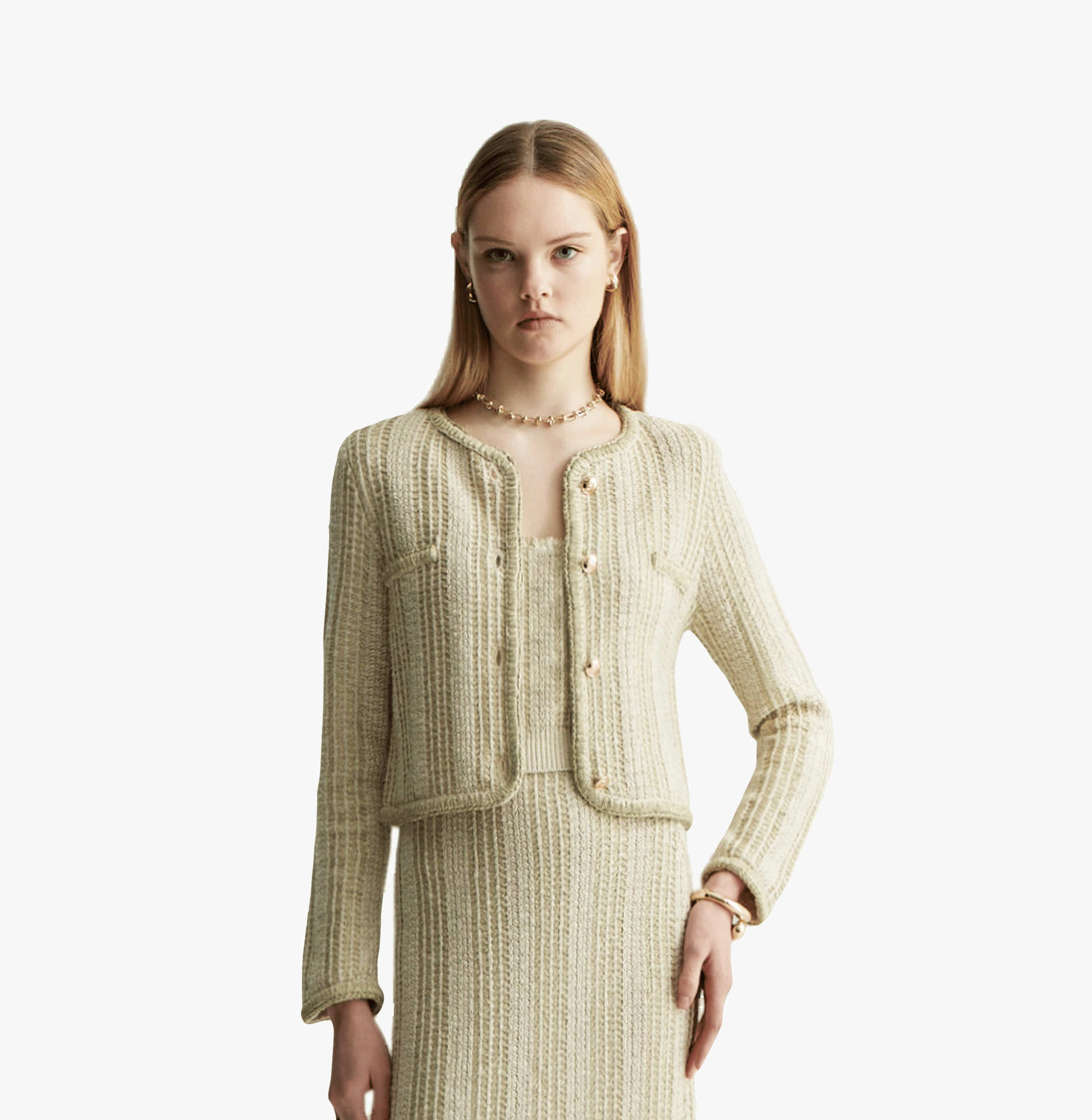 METALLIC TWEED JACKET made by CRUSH Collection