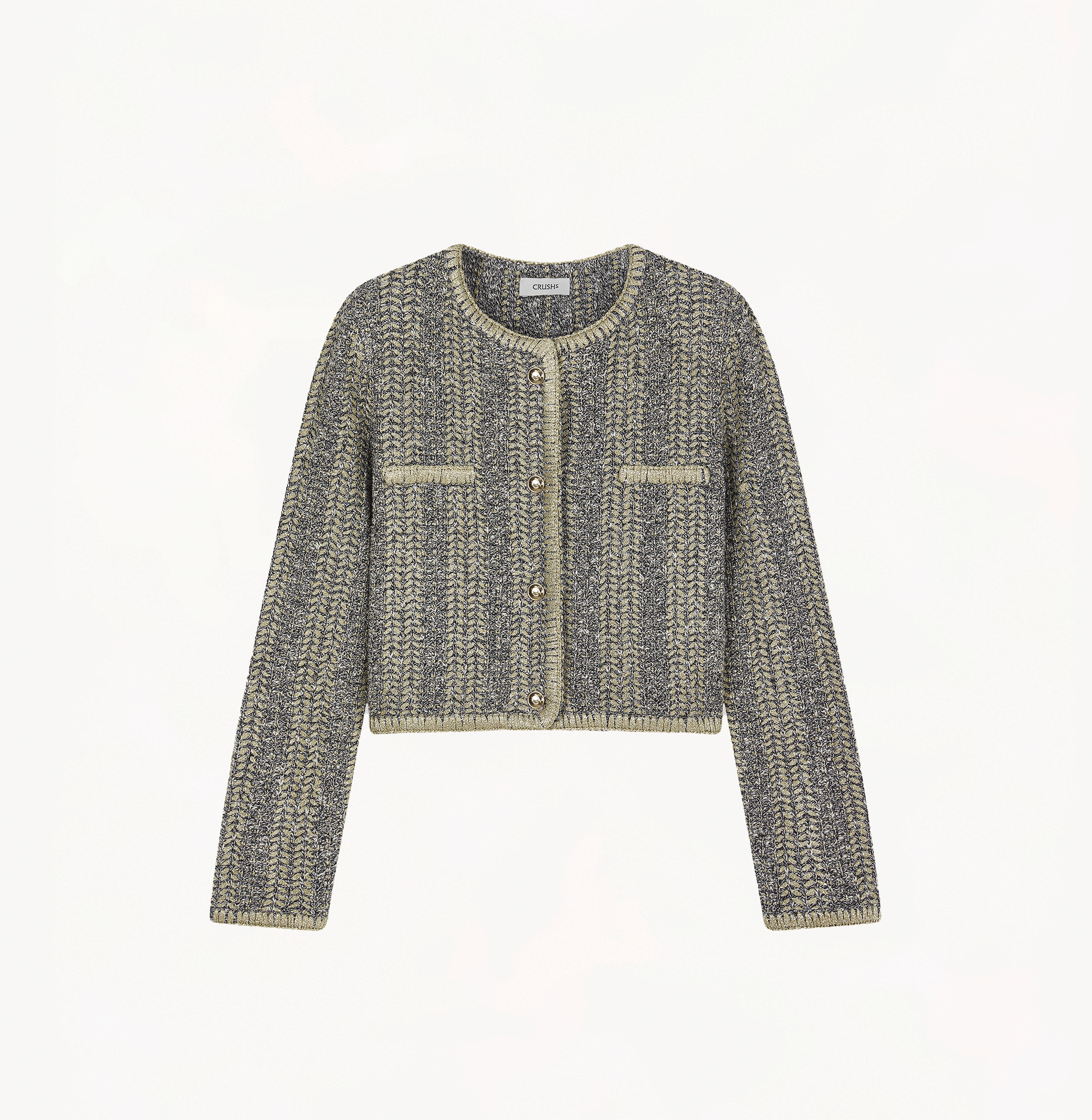 METALLIC TWEED JACKET made by CRUSH Collection