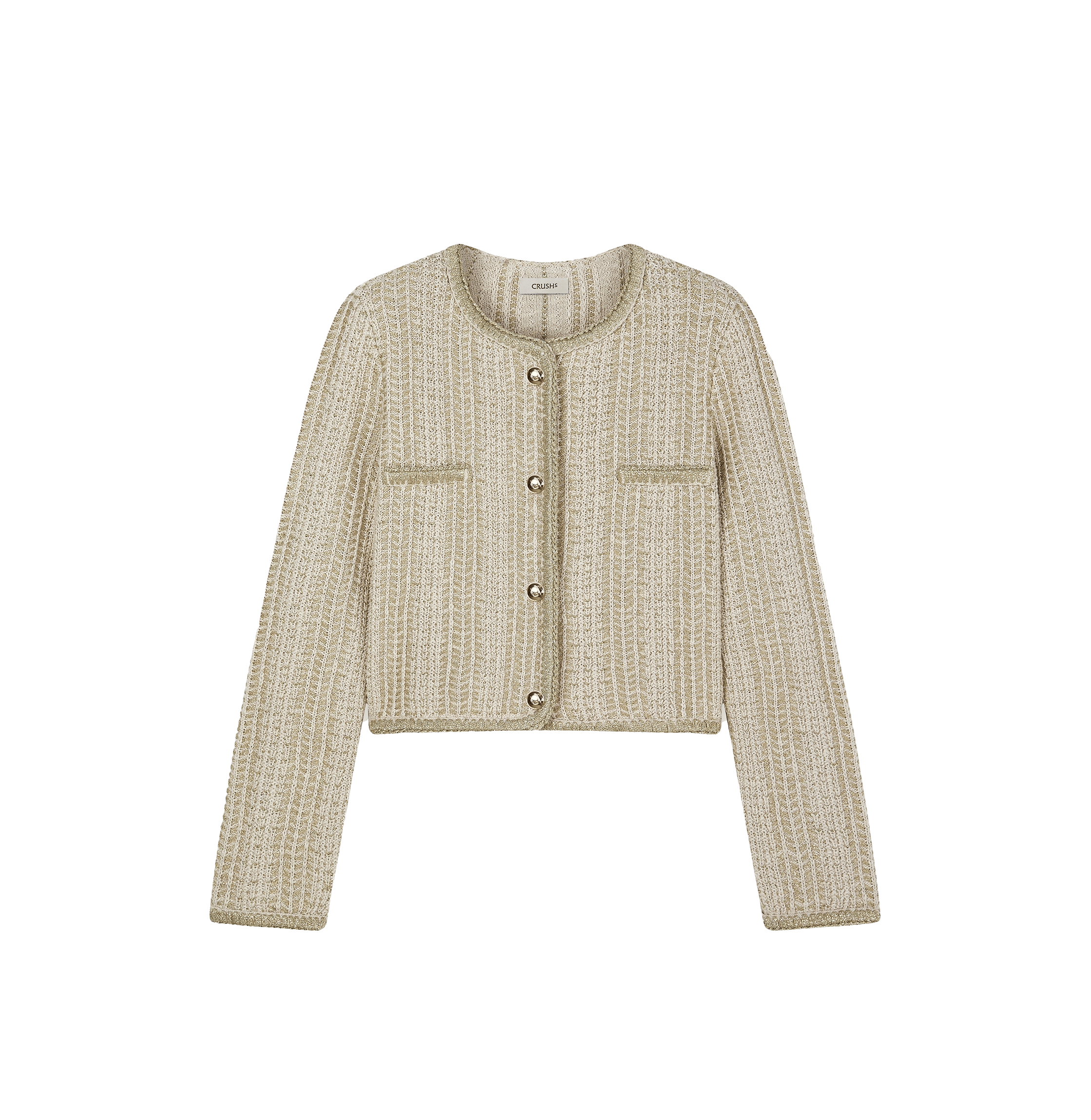 METALLIC TWEED JACKET made by CRUSH Collection