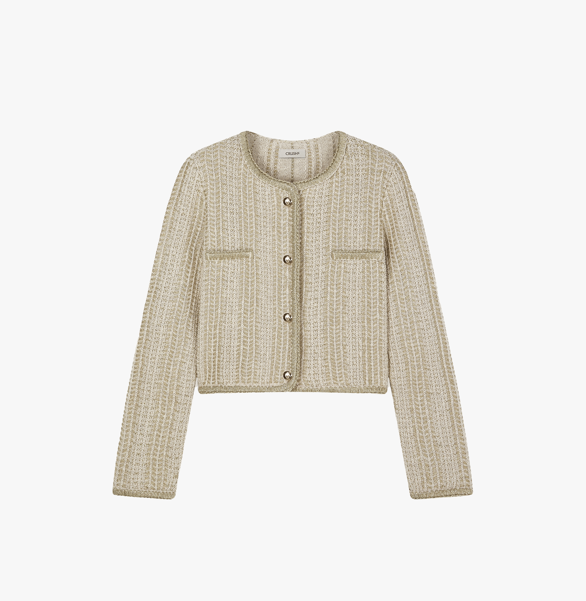 METALLIC TWEED JACKET made by CRUSH Collection