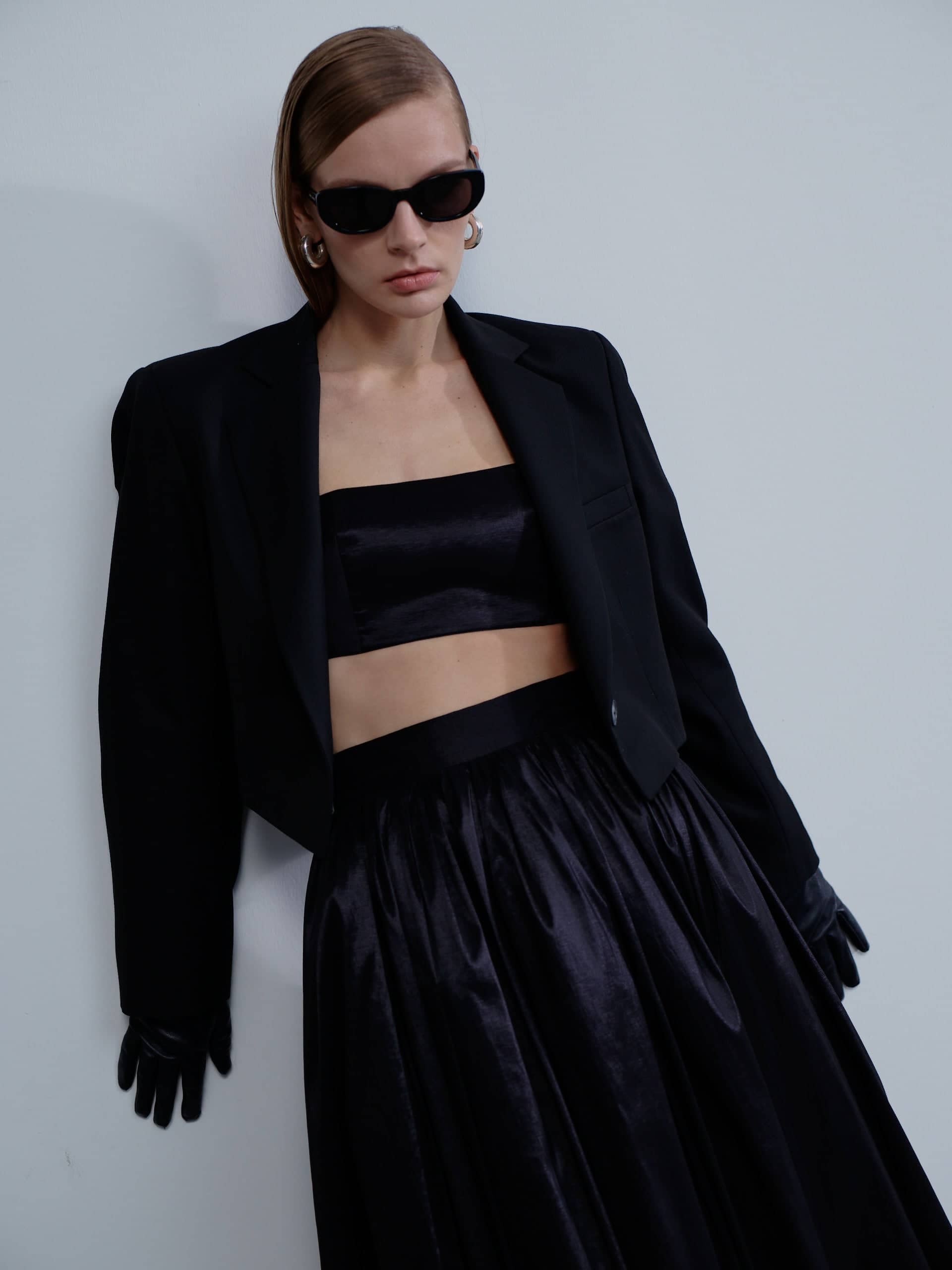 Lou Lou Top in Noire in Black made by Nazli Ceren