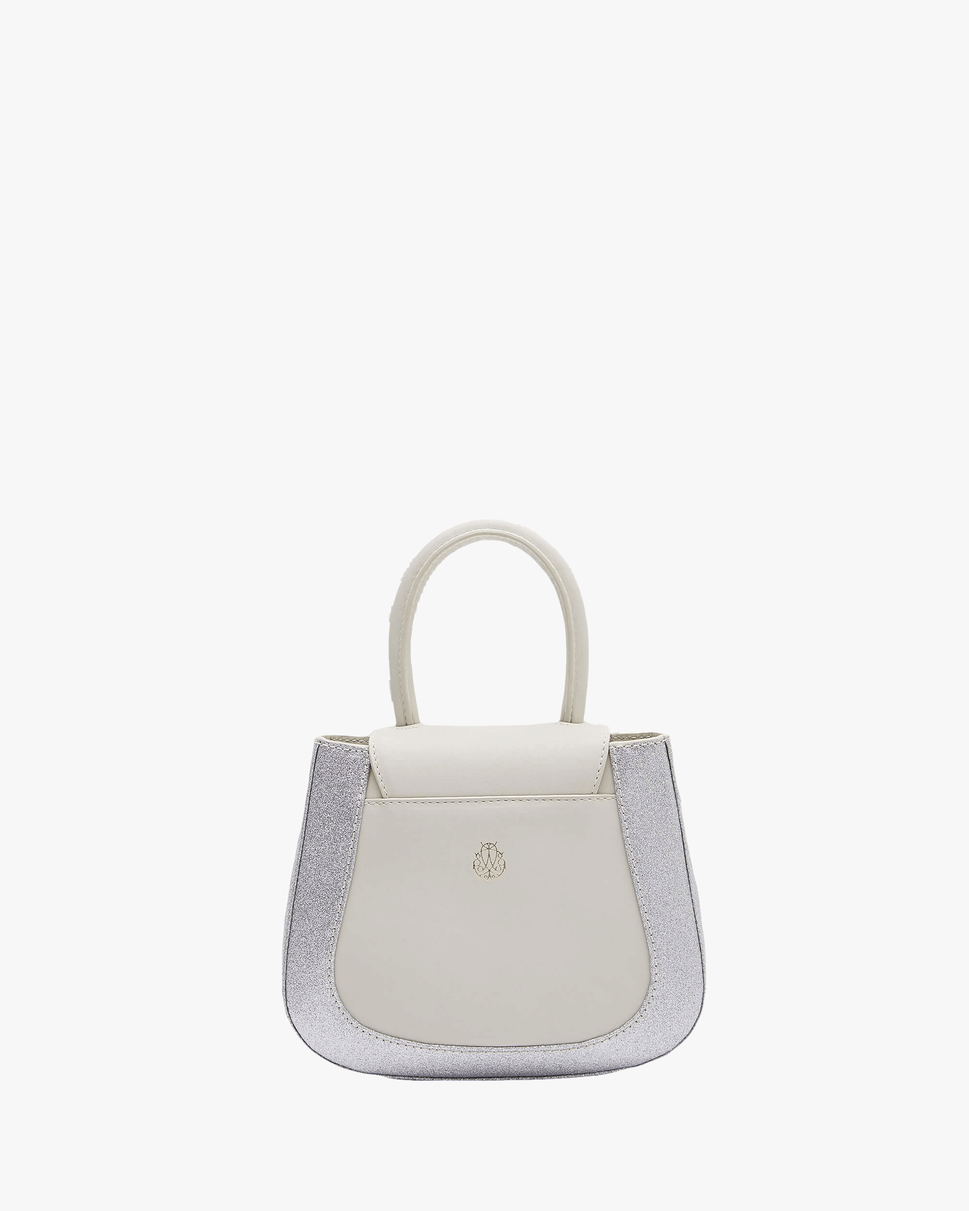 Mini Jill Padded White / Silver Glitter in White made by Mietis