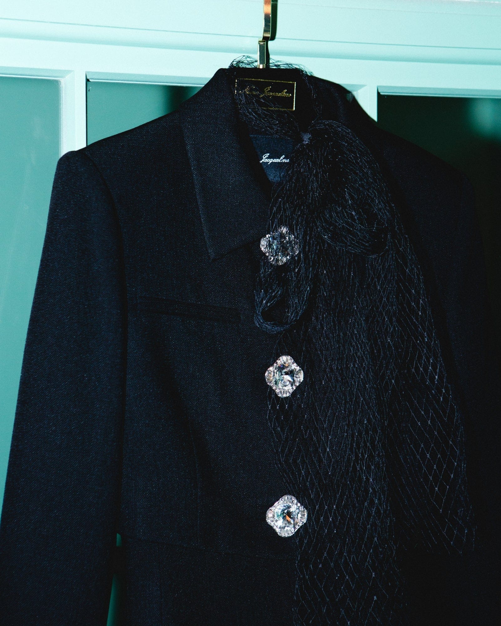 Tatiana Crop Blazer (Black) made by Nana Jacqueline