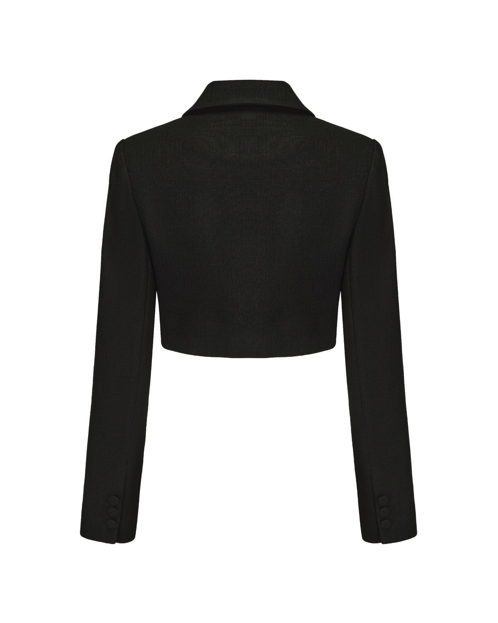 Tatiana Crop Blazer (Black) made by Nana Jacqueline