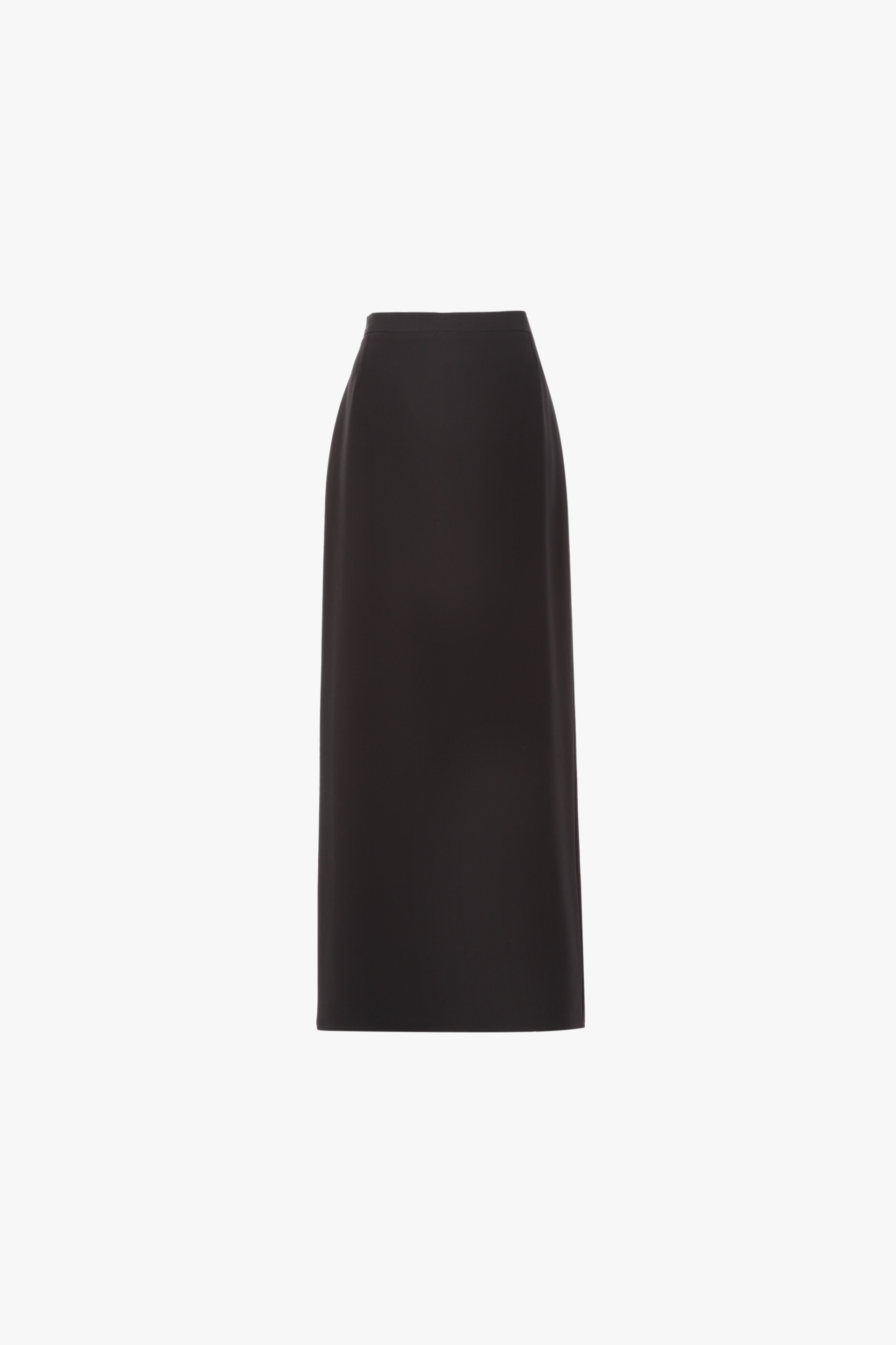 Long straight cut silk skirt - Black made by MORACÉE