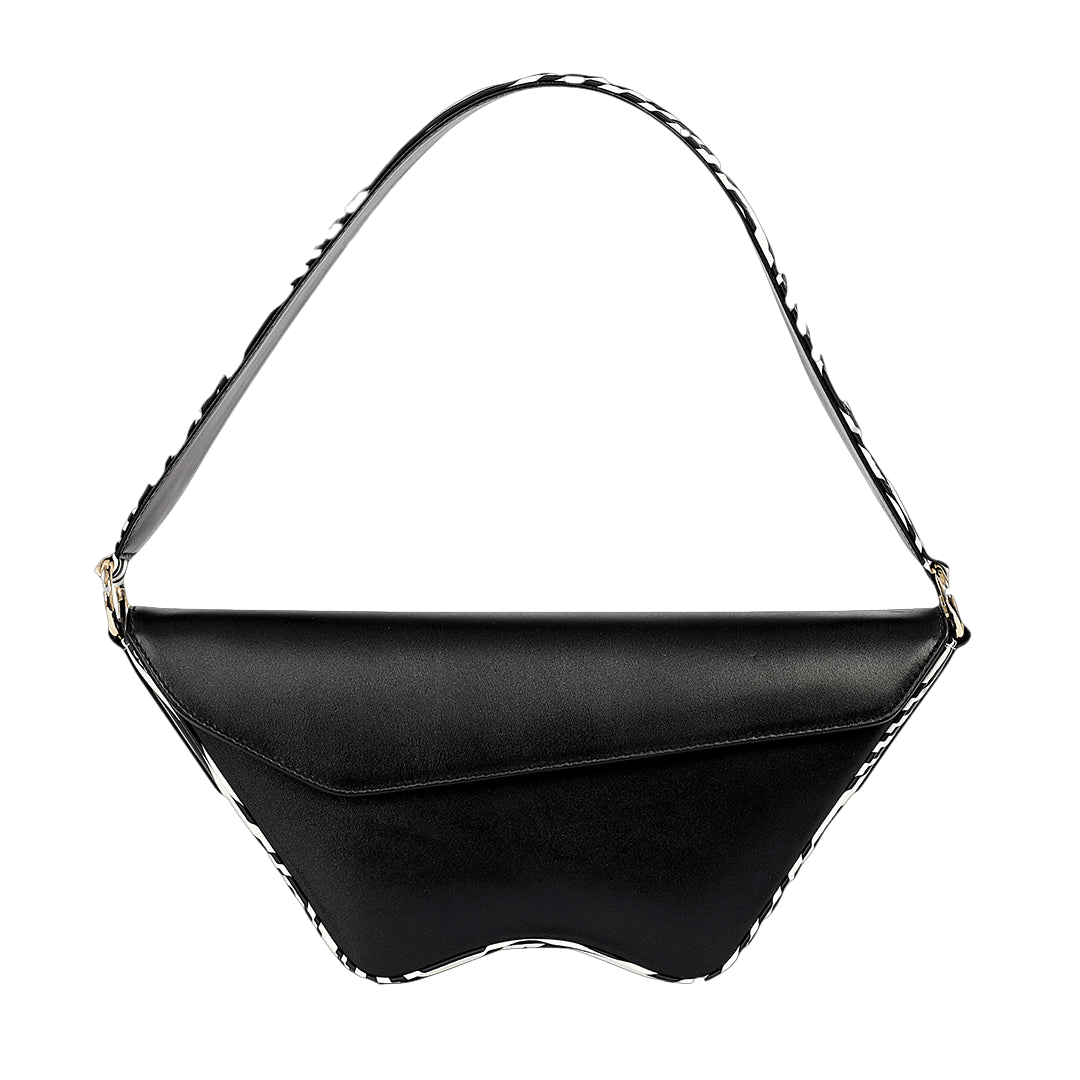 Nadira - Black x Zebra - Shoulder Bag made by ALIEL