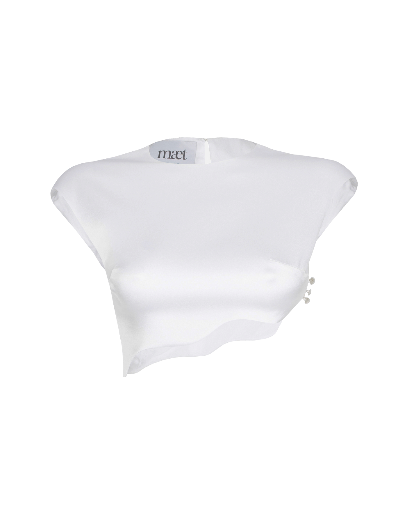 RHEA Silk Top White made by MAET