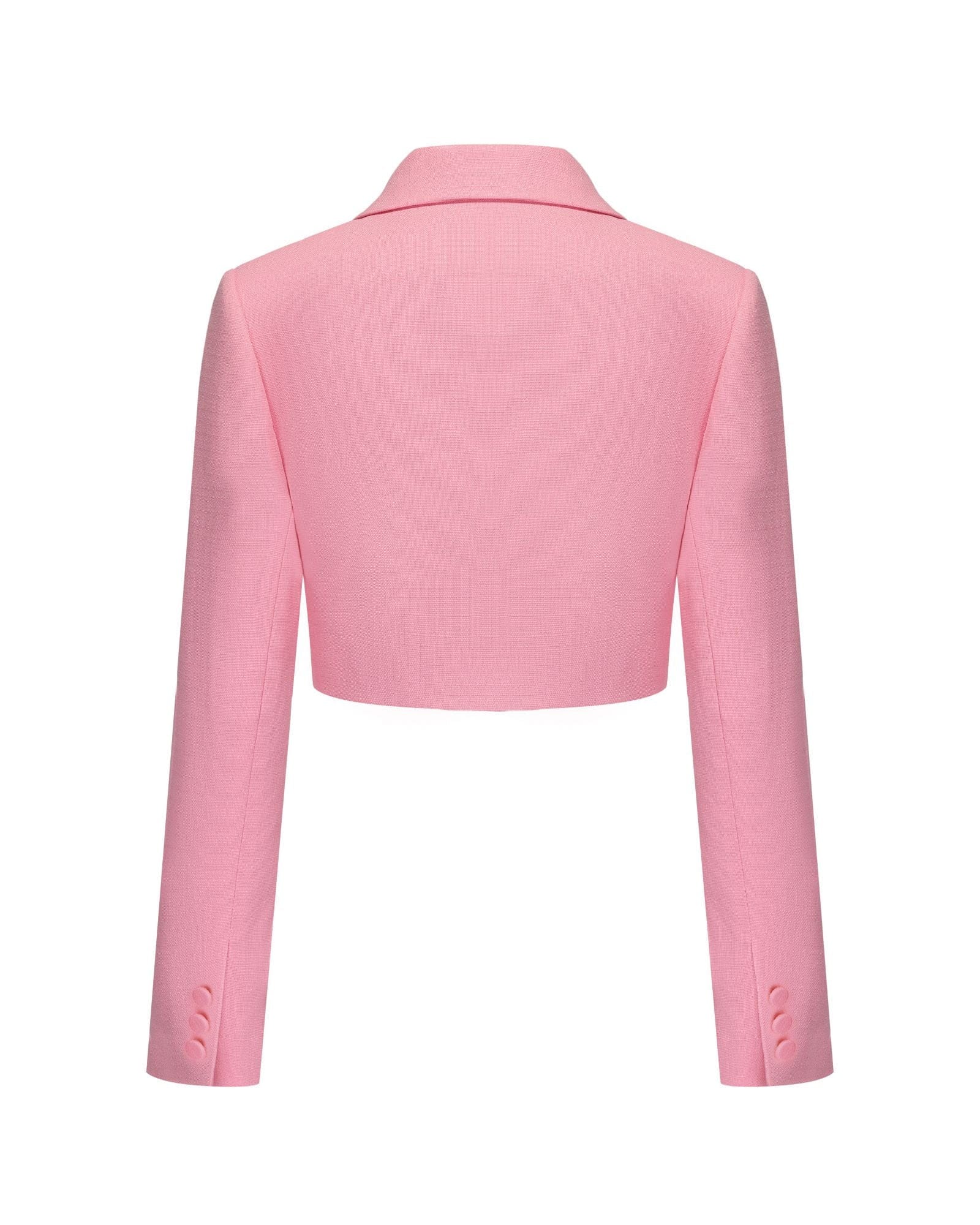 Tatiana Crop Blazer (Pink) made by Nana Jacqueline