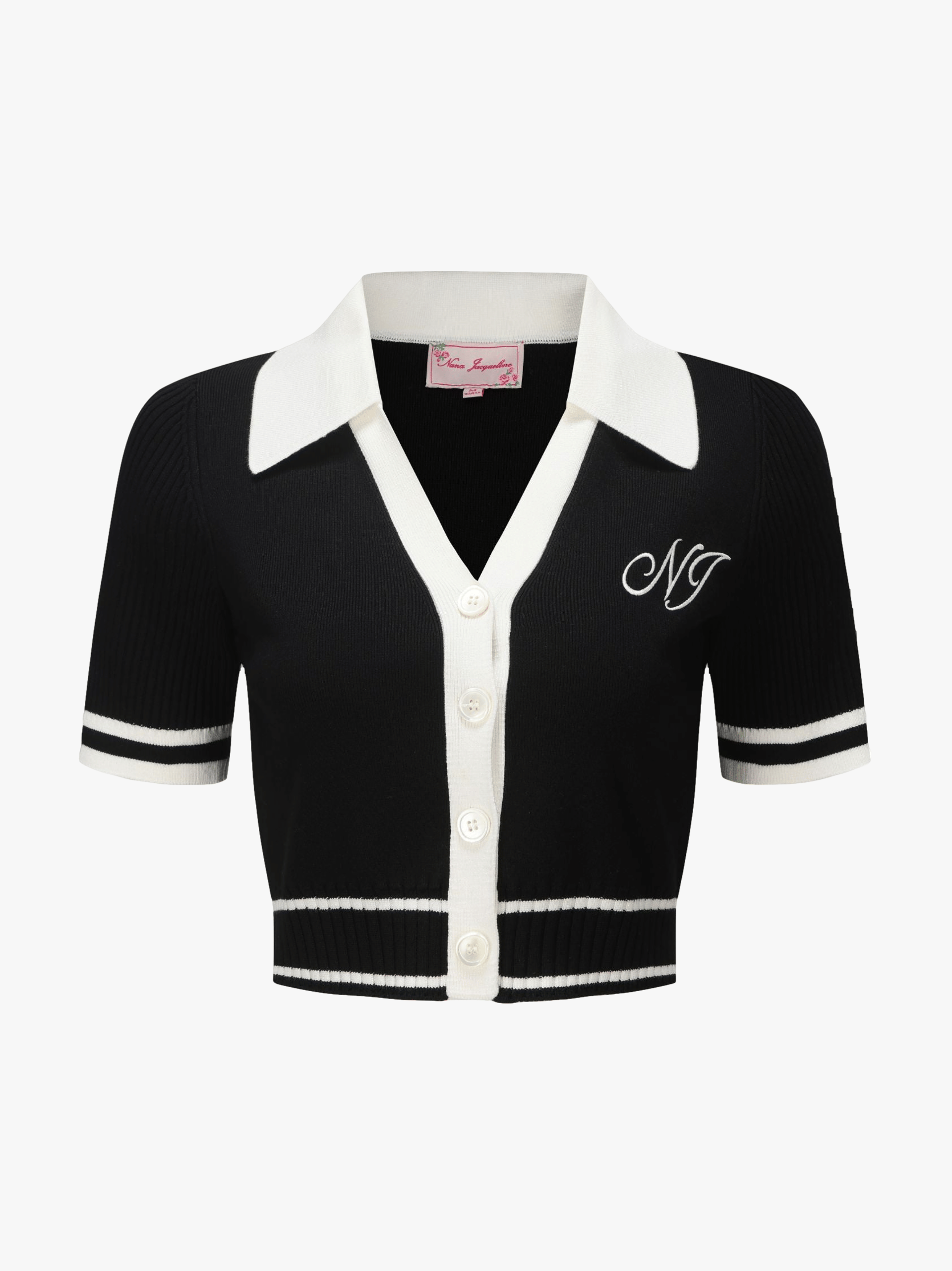 Samantha Knit Top in Black made by Nana Jacqueline