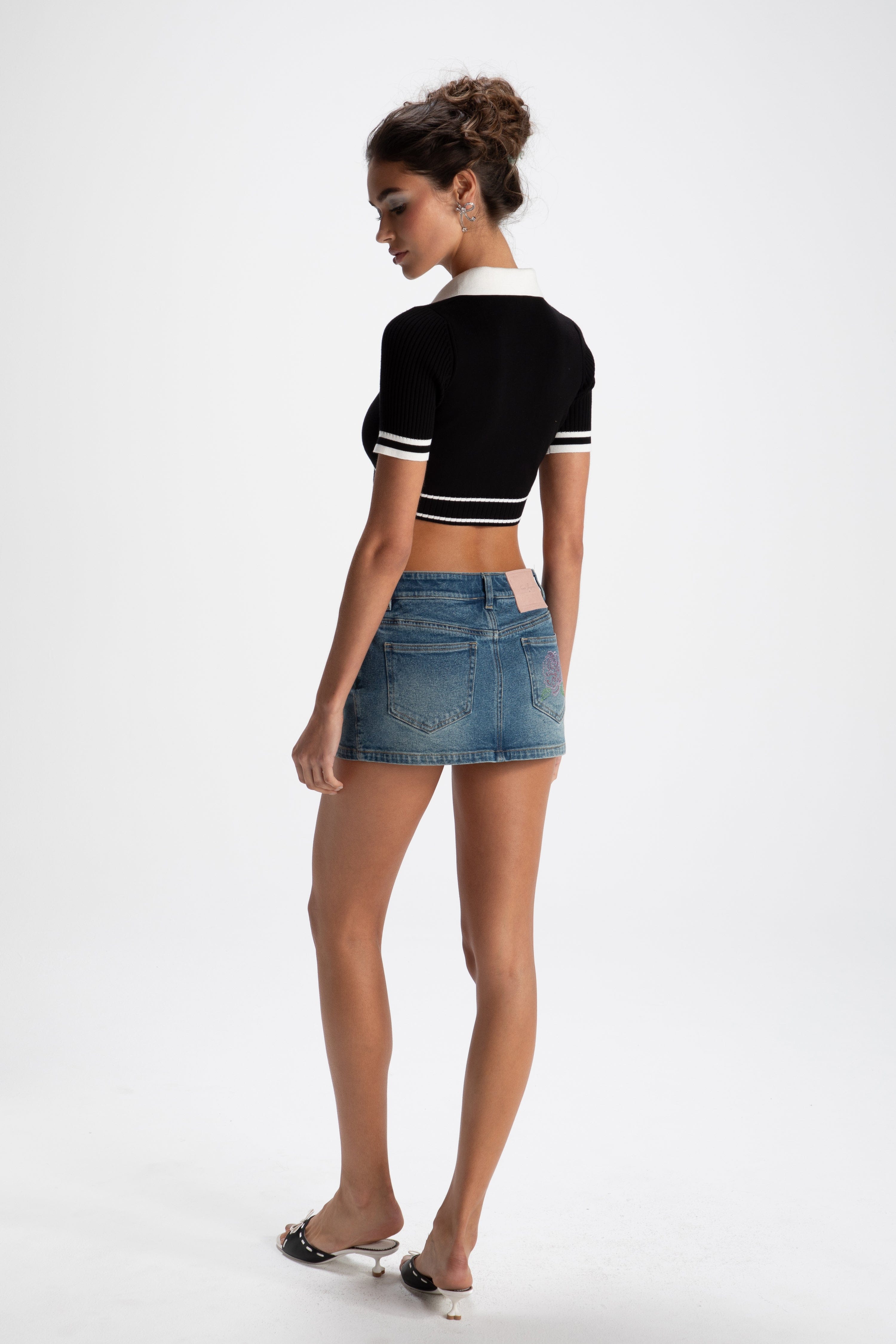 Samantha Knit Top in Black made by Nana Jacqueline