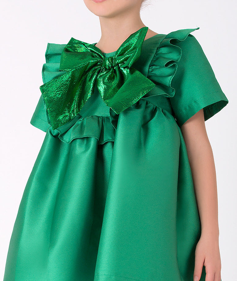 Jacquard Bow Dress made by Mama Luma