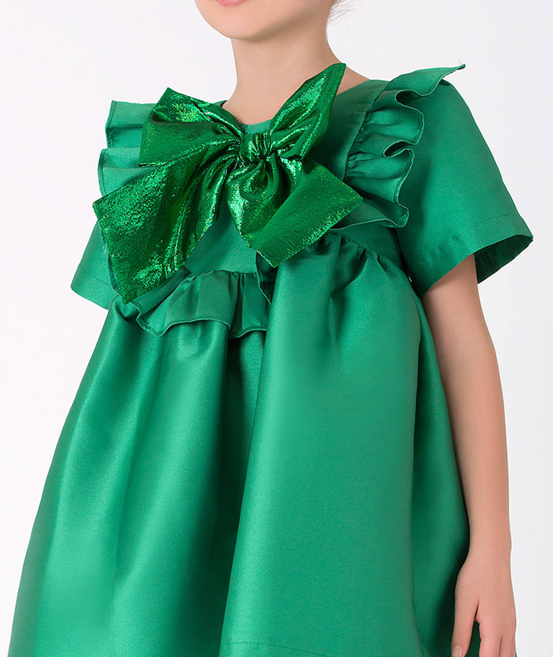 Jacquard Bow Dress made by Mama Luma