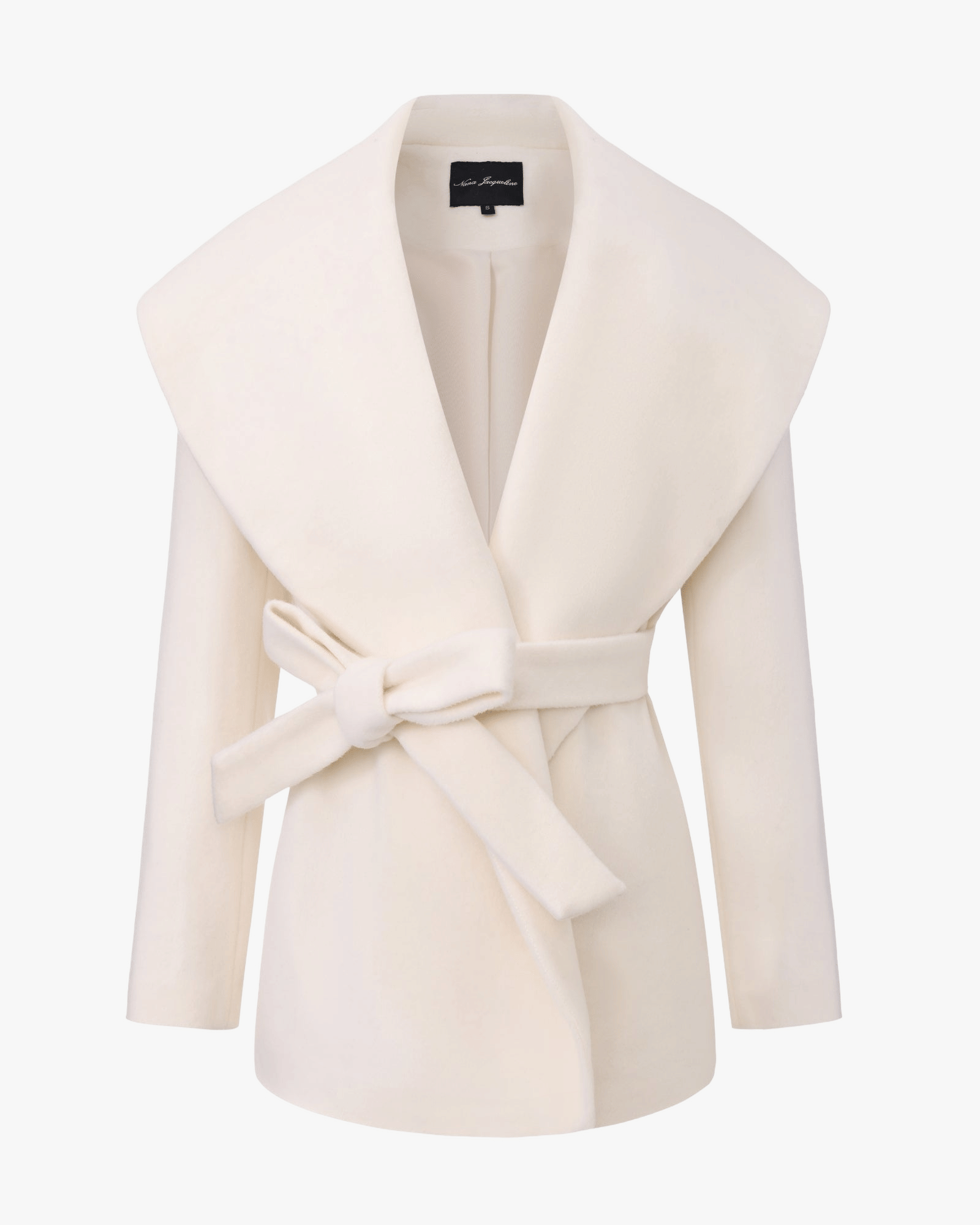 Victoria Bow Coat (White) made by Nana Jacqueline