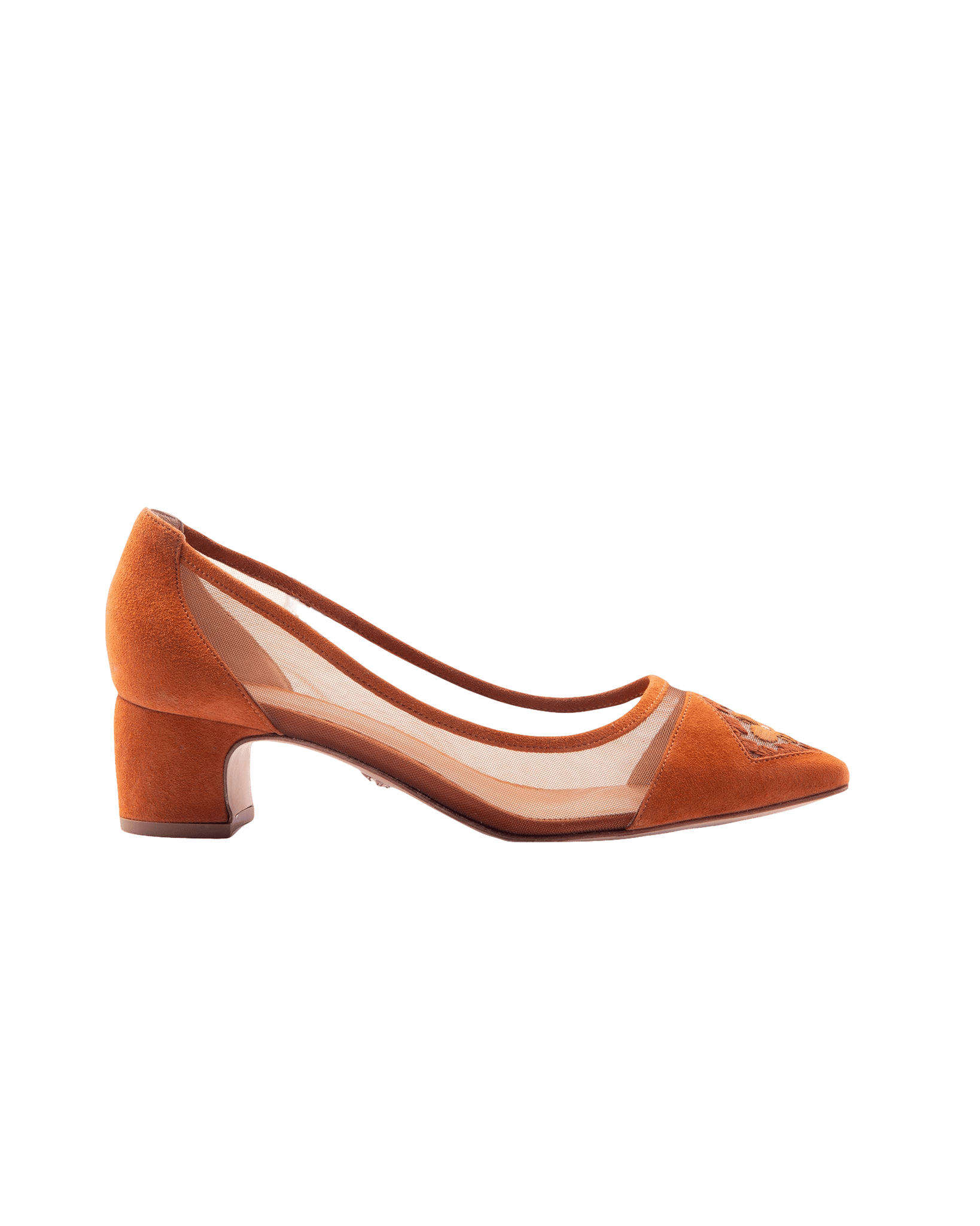 Fiorellini Pump Mesh 45 Sienna in Orange made by ATANA