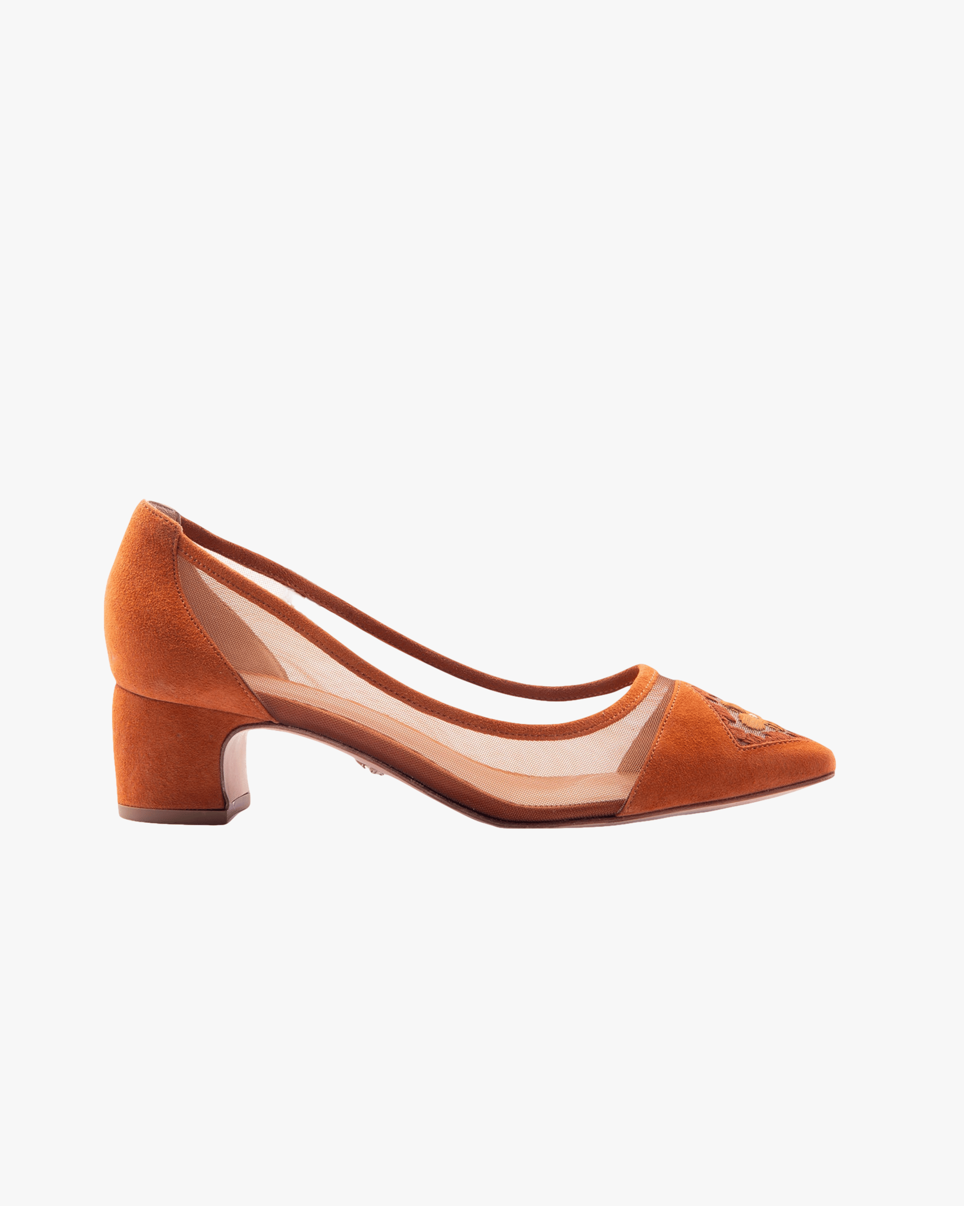 Fiorellini Pump Mesh 45 Sienna in Orange made by ATANA