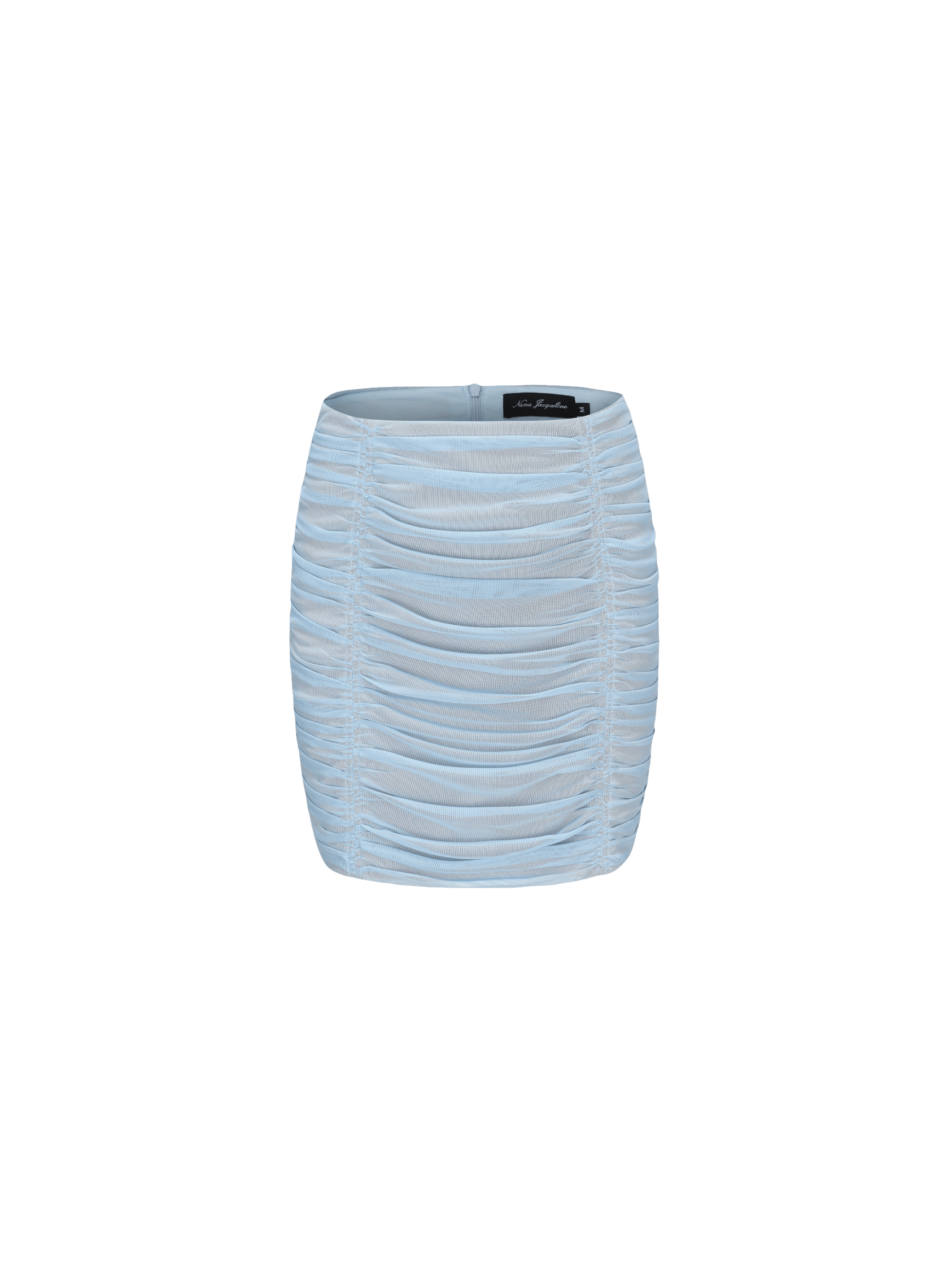 Aurora Mini Skirt (Pale Blue) (Final Sale) in Blue made by Nana Jacqueline