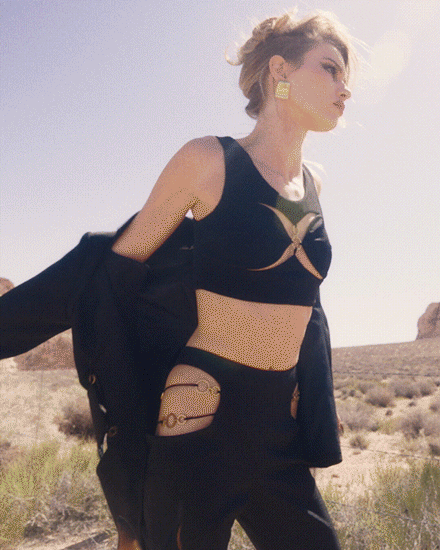 Sahara Blazer (Final Sale) in Black made by Nana Jacqueline