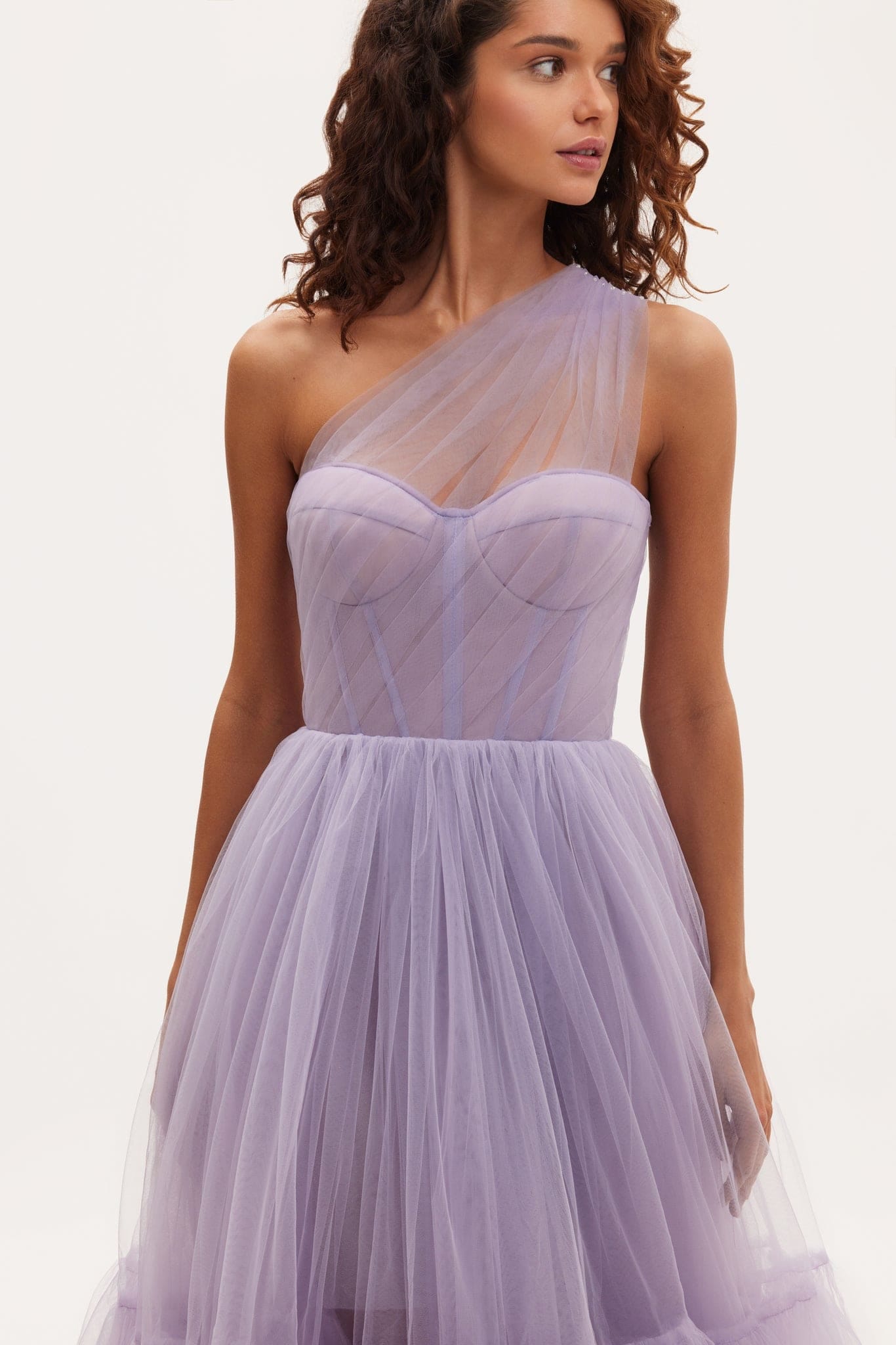 Milla | Lavender One-Shoulder Cocktail Tulle Dress | Women's