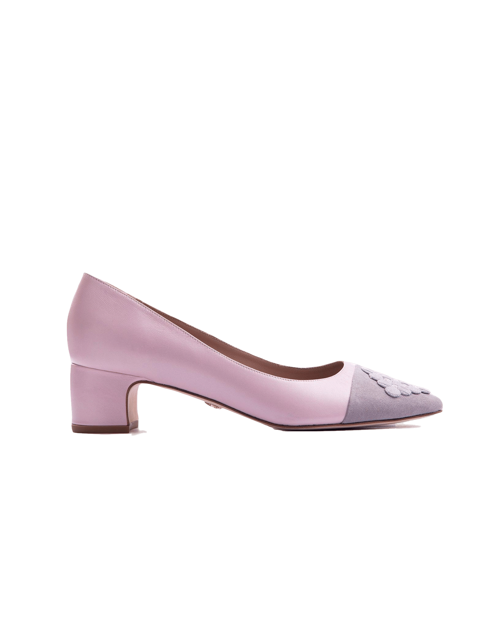 Fiorellini Brooch Pump 45 Lavender Blush in Pink made by ATANA